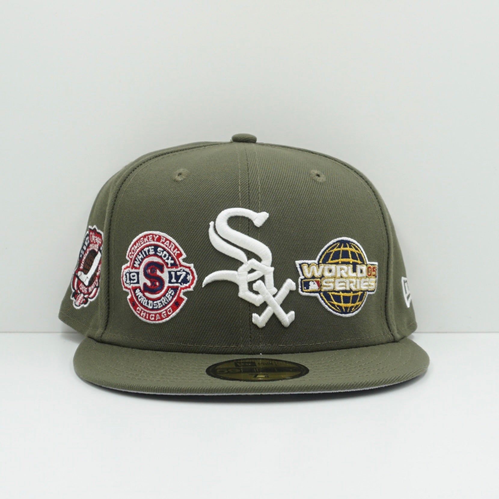 New Era White Soxs Multi Logo Green Fitted Cap