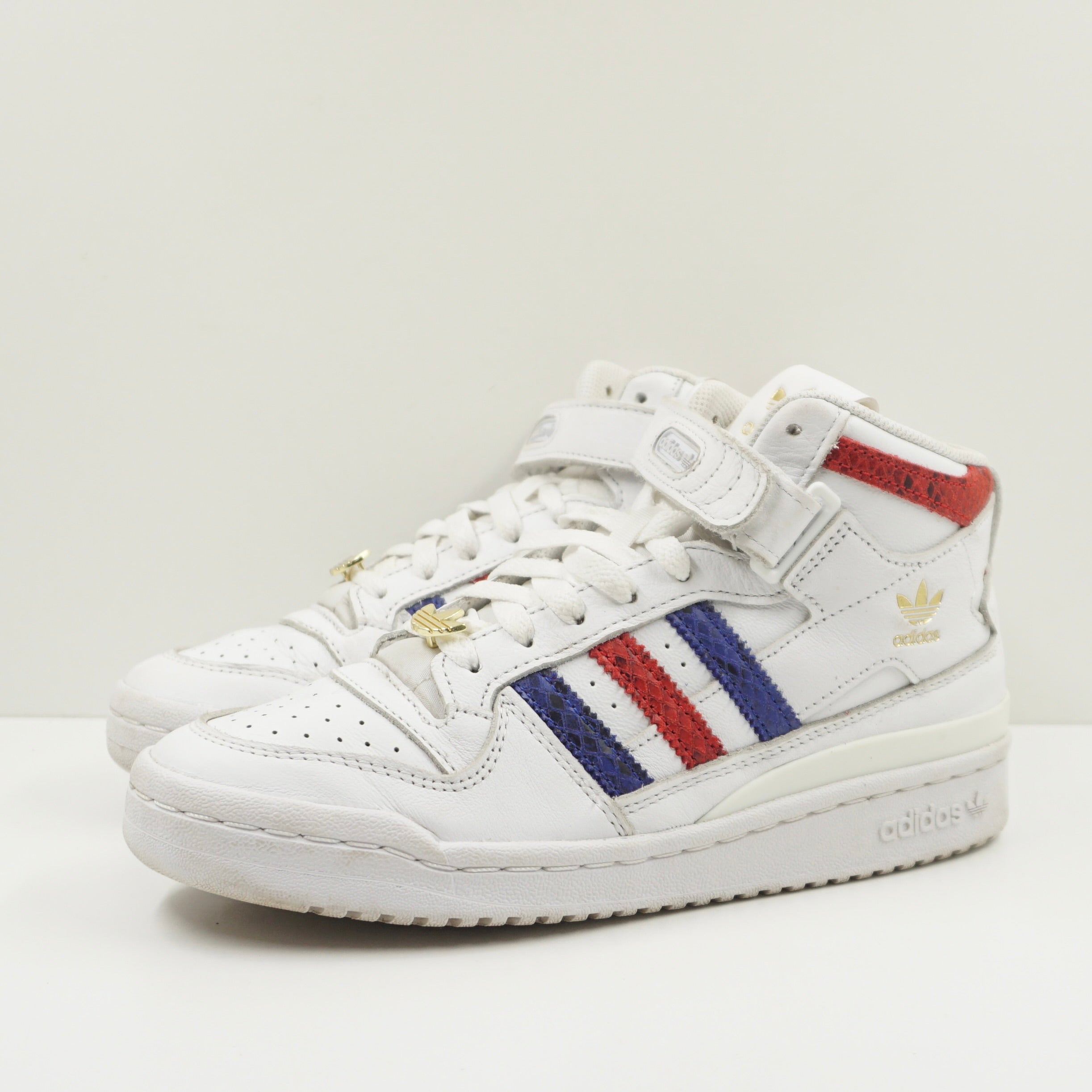 Adidas Forum Mid Cloud White Semi Lucid Blue Better Scarlet (W)