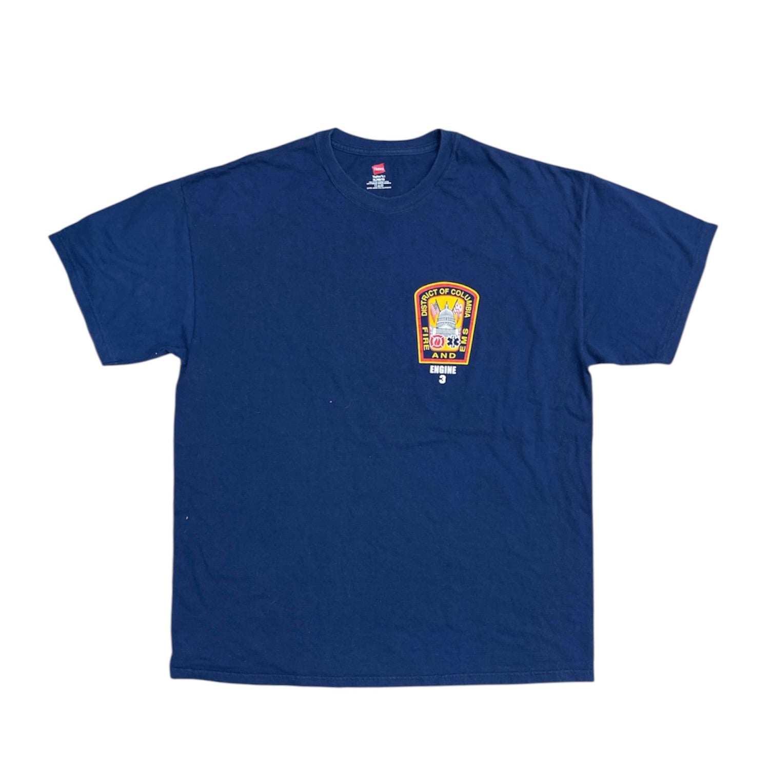 Hanes District Of Columbia Engine 3 Navy Tshirt