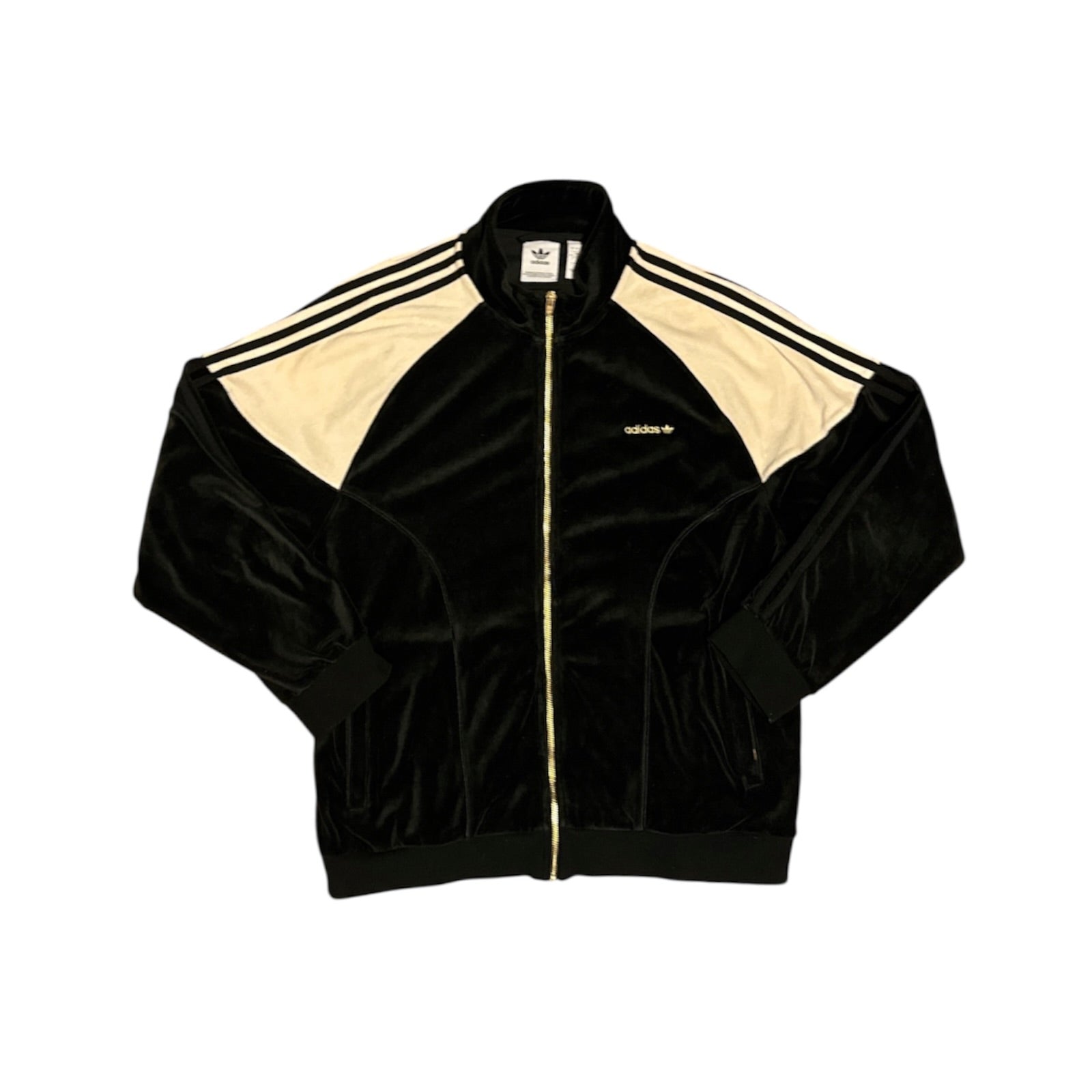 Adidas Originals Velour Black White Track Top
