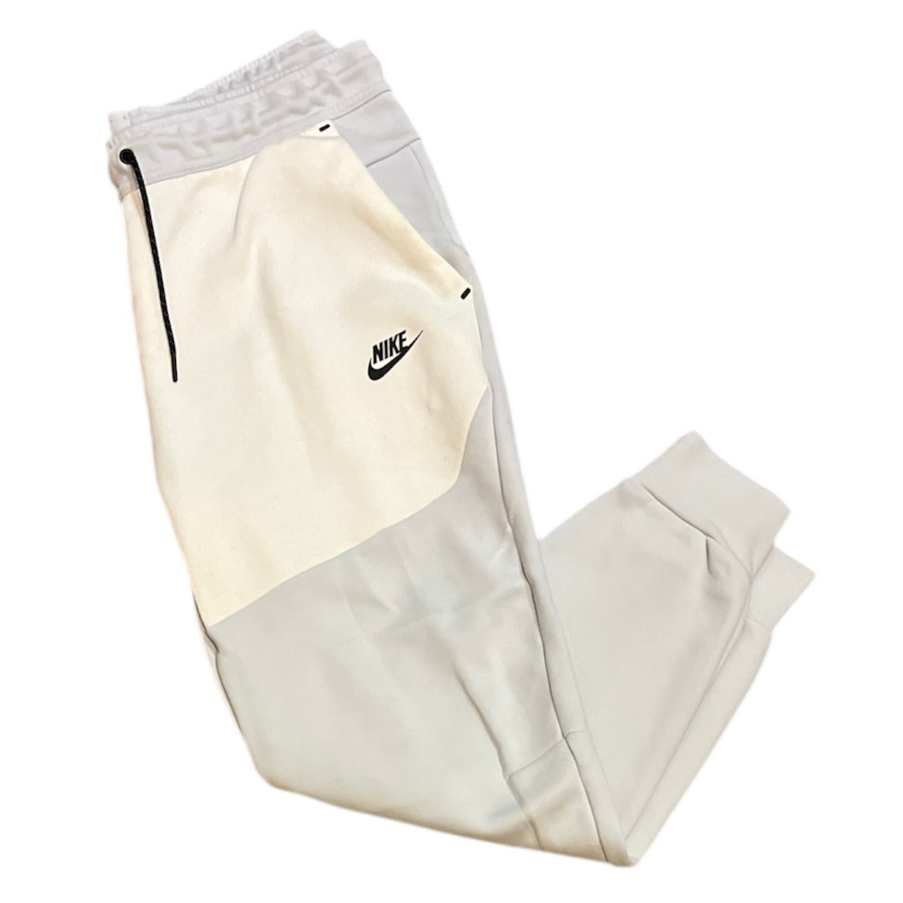 Nike Tech Fleece Full Zip Hoodie & Pants White Yellow Set