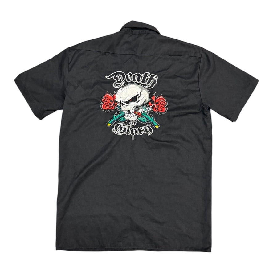 Death Industires England Black Short Sleeve Shirt