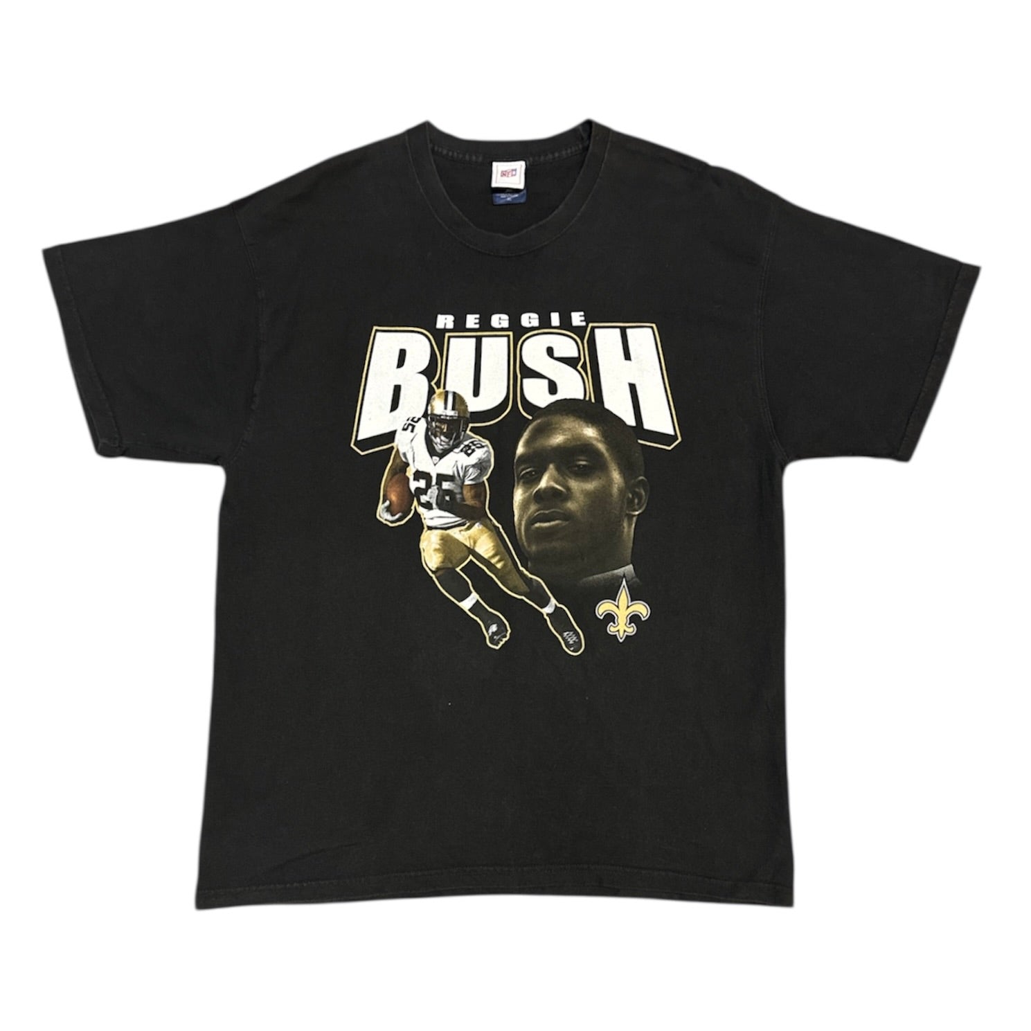 NFL New Orleans Saints Reggie Bush Rap Black Tshirt