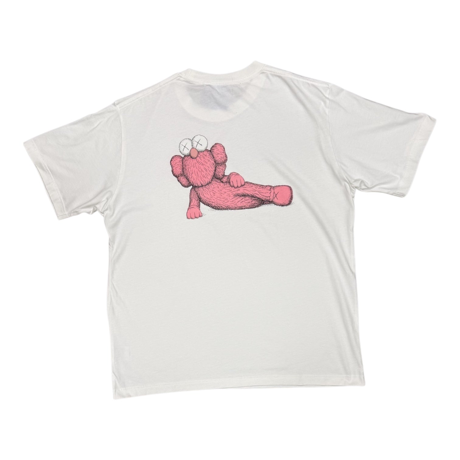 KAWS x Uniqlo UT Short Sleeve White Pink Graphic Tshirt