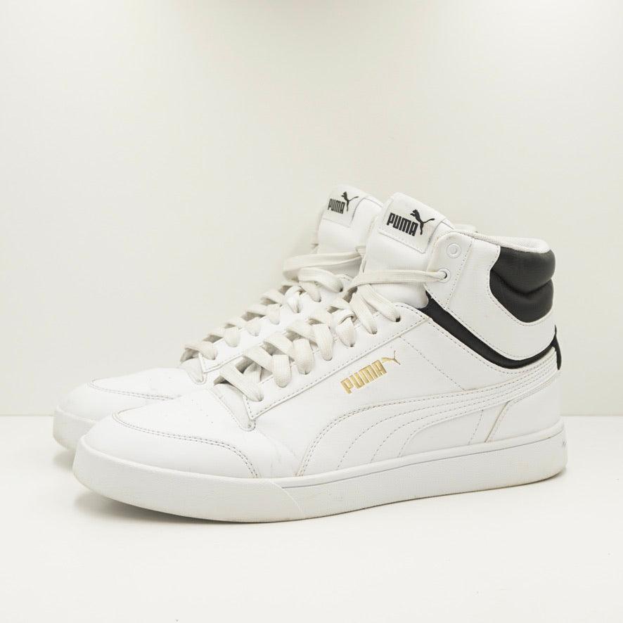 Puma Shuffle Mid White Black
