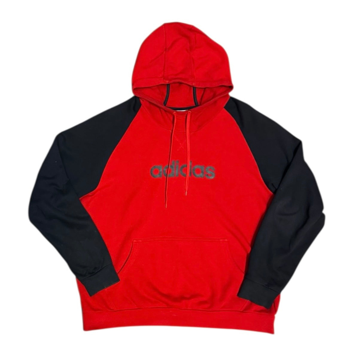 Vintage Adidas Navy Red Logo Hoodie