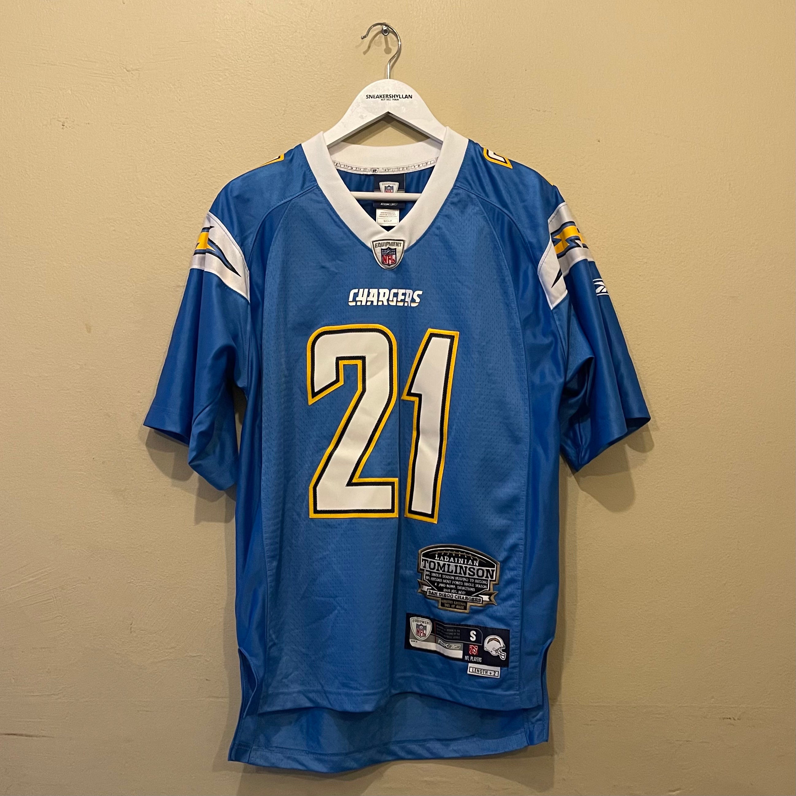 Reebok San Diego Chargers Tomlinson 21 Blue NFL Jersey