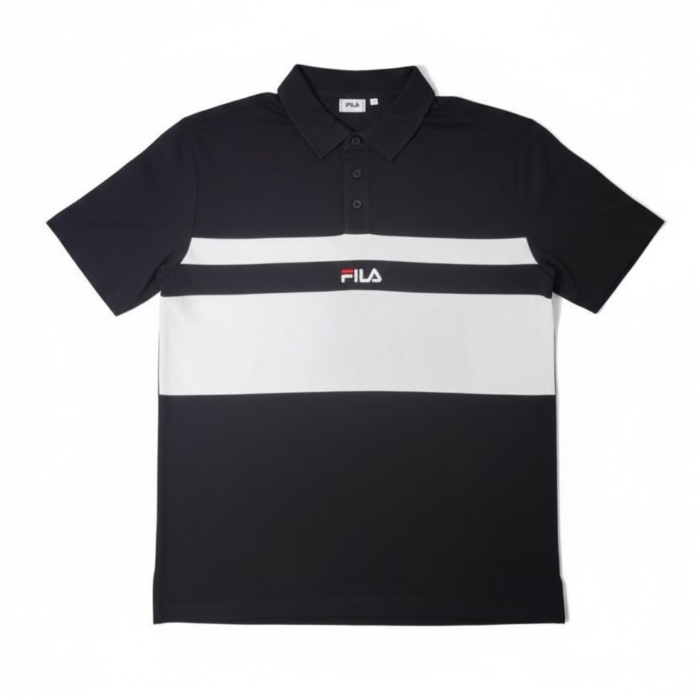 Fila Leshan Black White Polo Tshirt