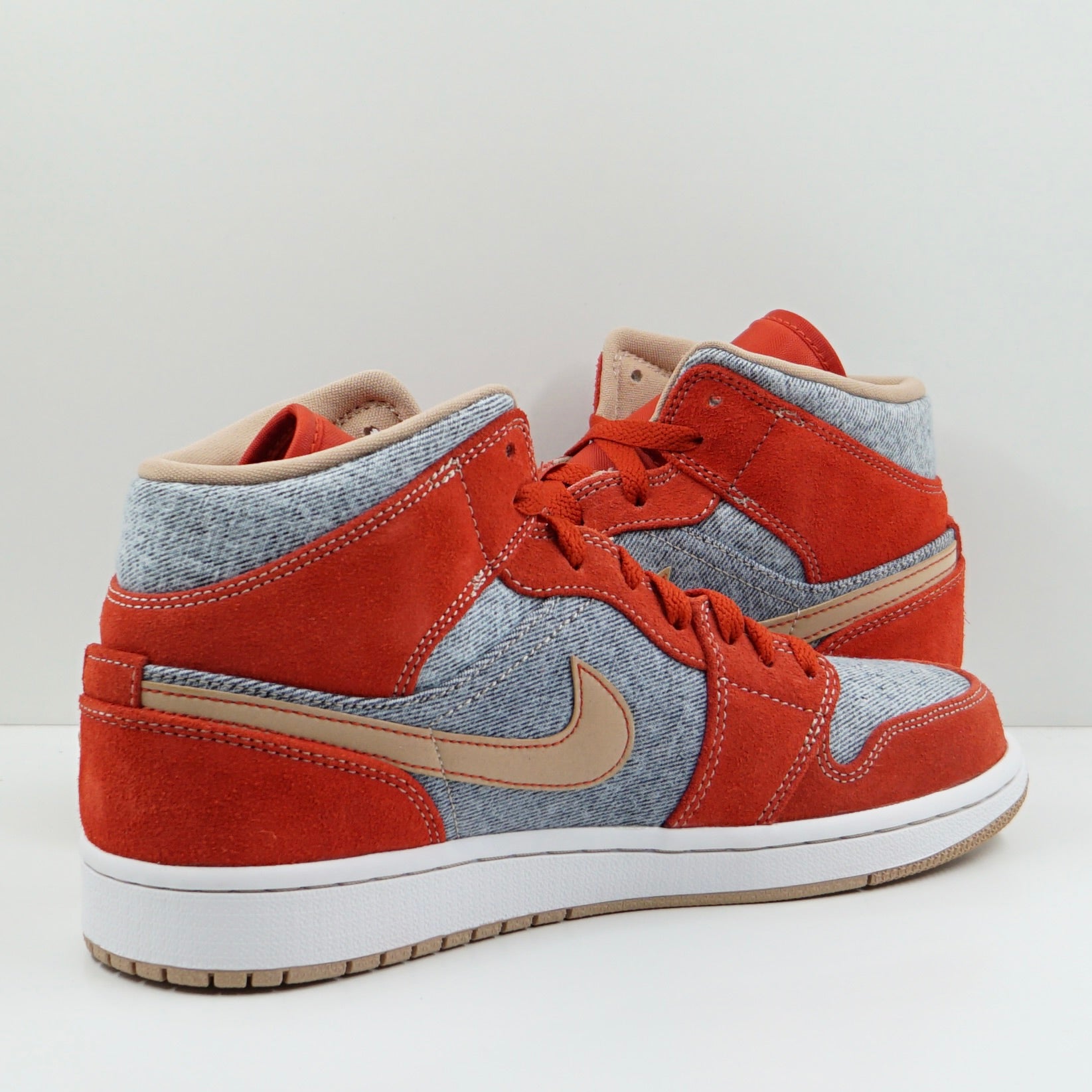 Jordan 1 Mid Denim Red