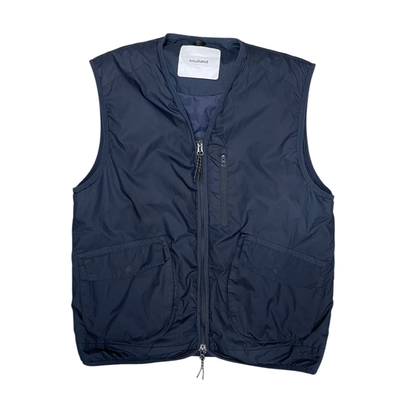Soulland Navy Clay Padded Vest