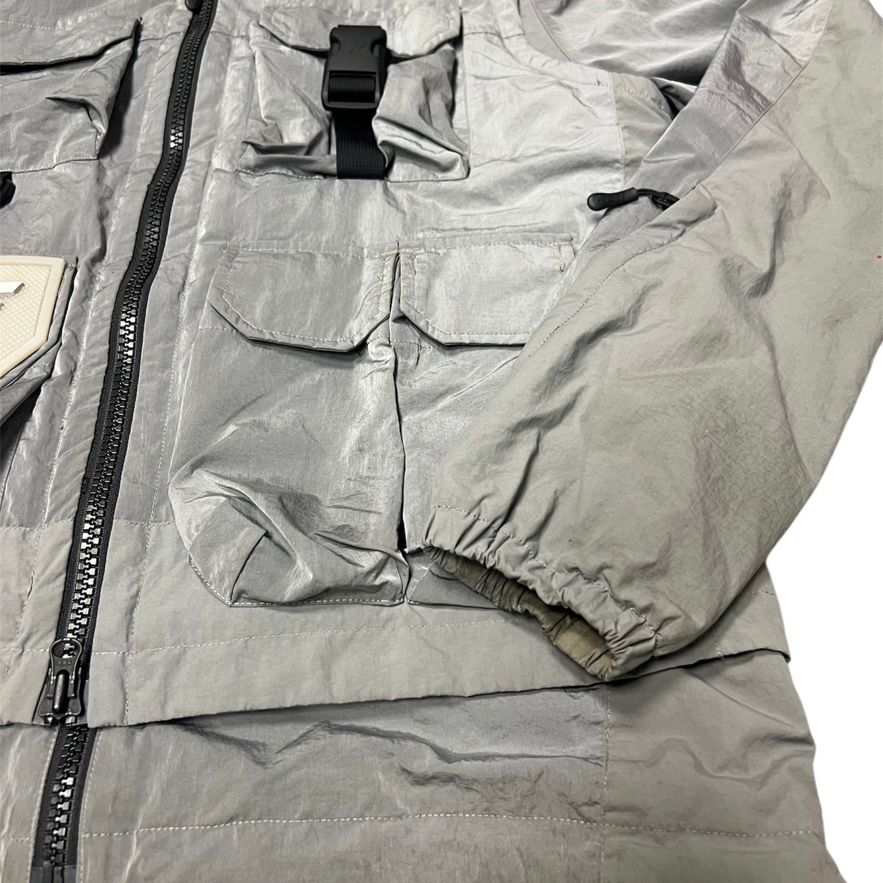 Palace Utility Iridescent Jacket + Vest Grey