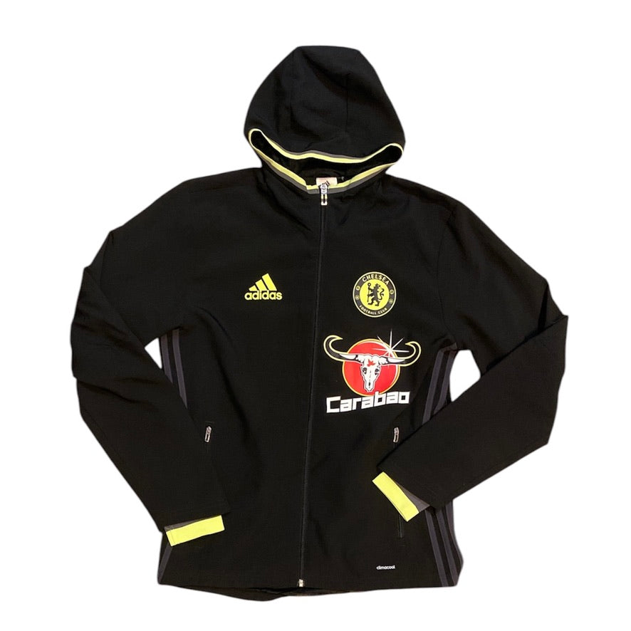 Adidas Chelsea 2016 Black Green Top & Pants Training Set