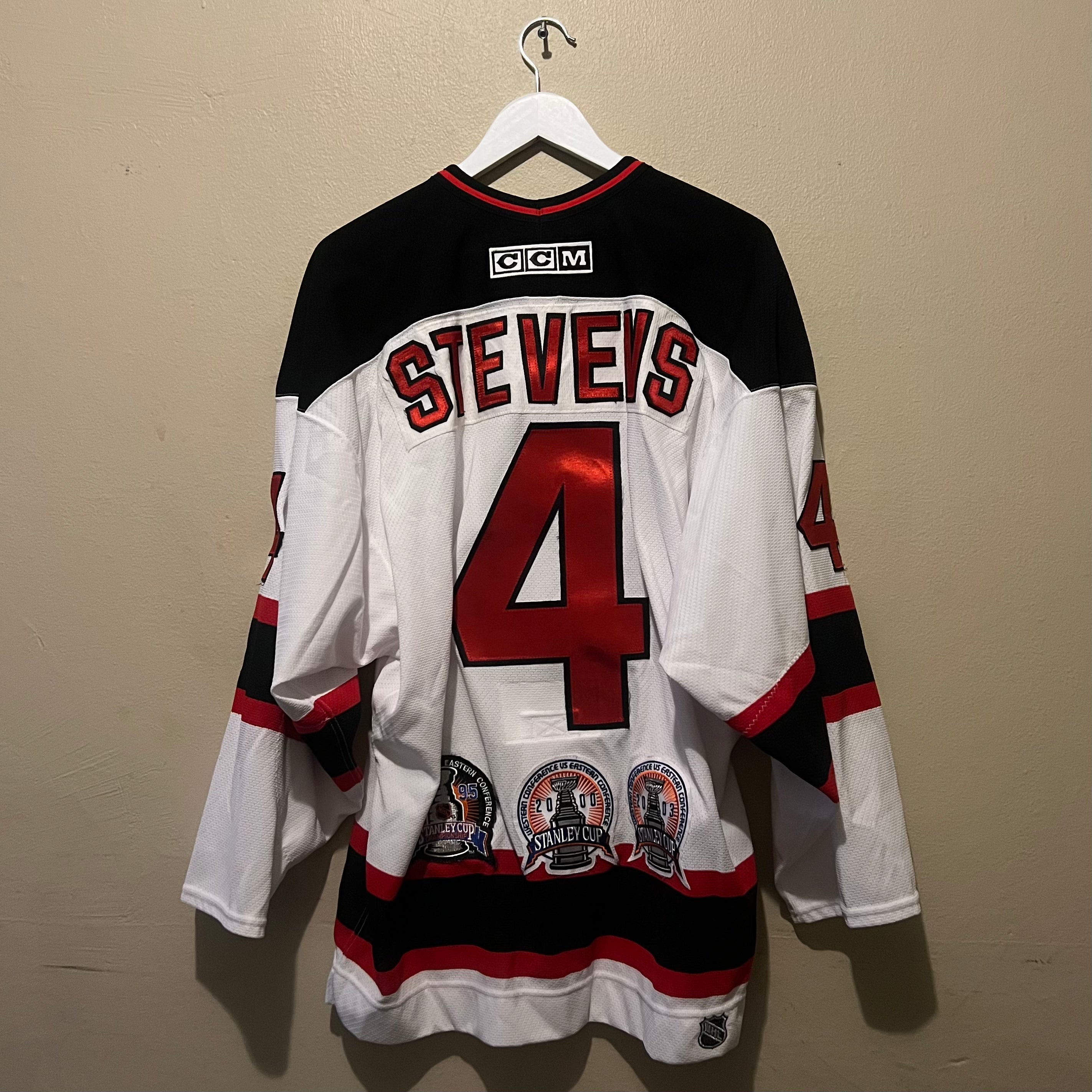 CCM New Jersey Devils Stevens #4 Stanley Cup Patches NHL Jersey