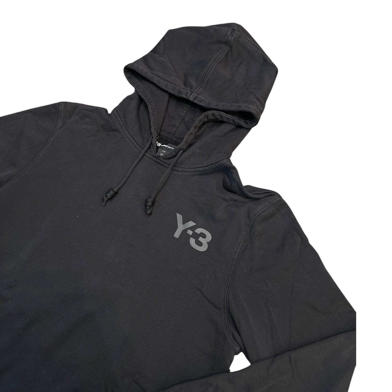 Adidas Y-3 Small Logo Black Hoodie