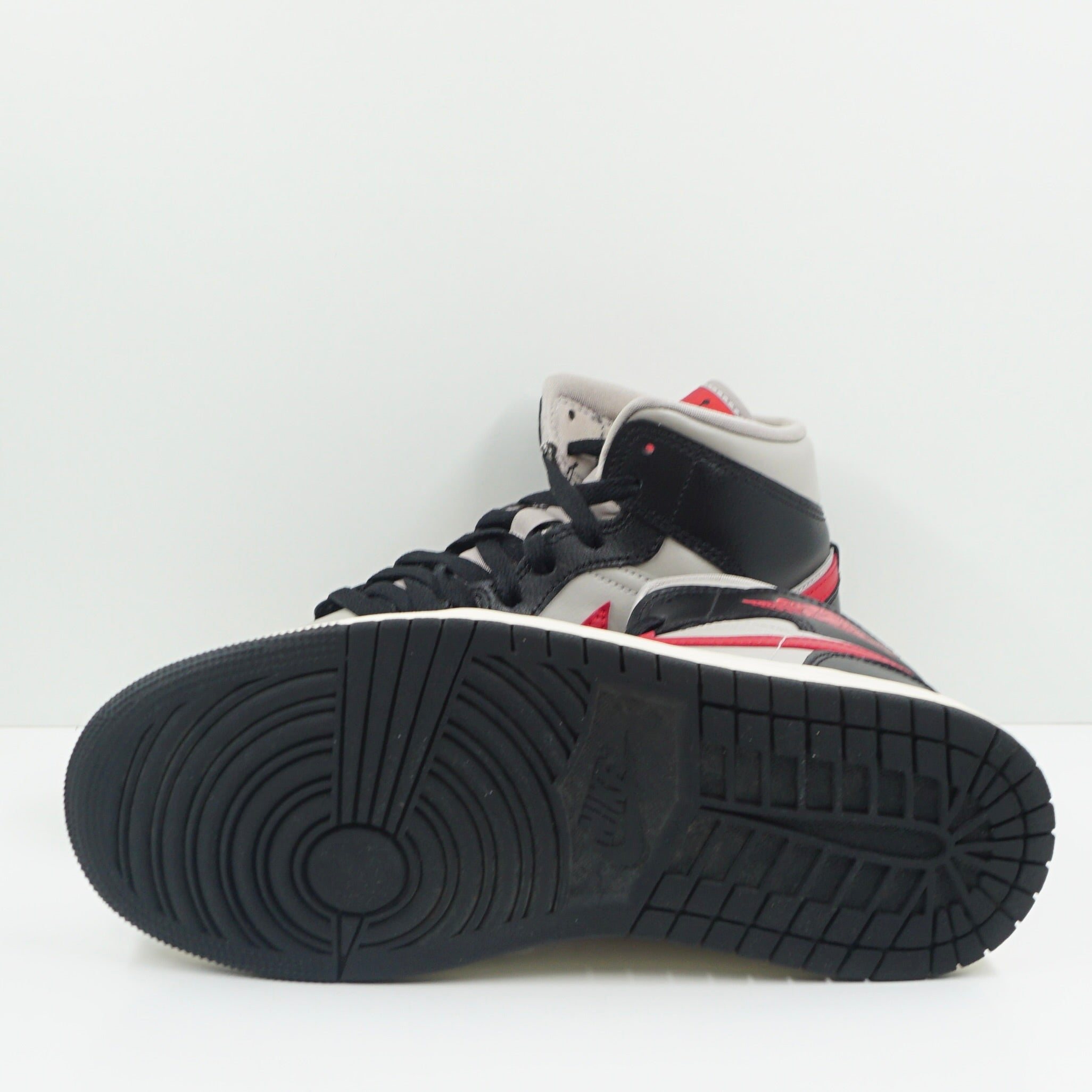 Jordan 1 Mid Black College Grey Gym Red (W)