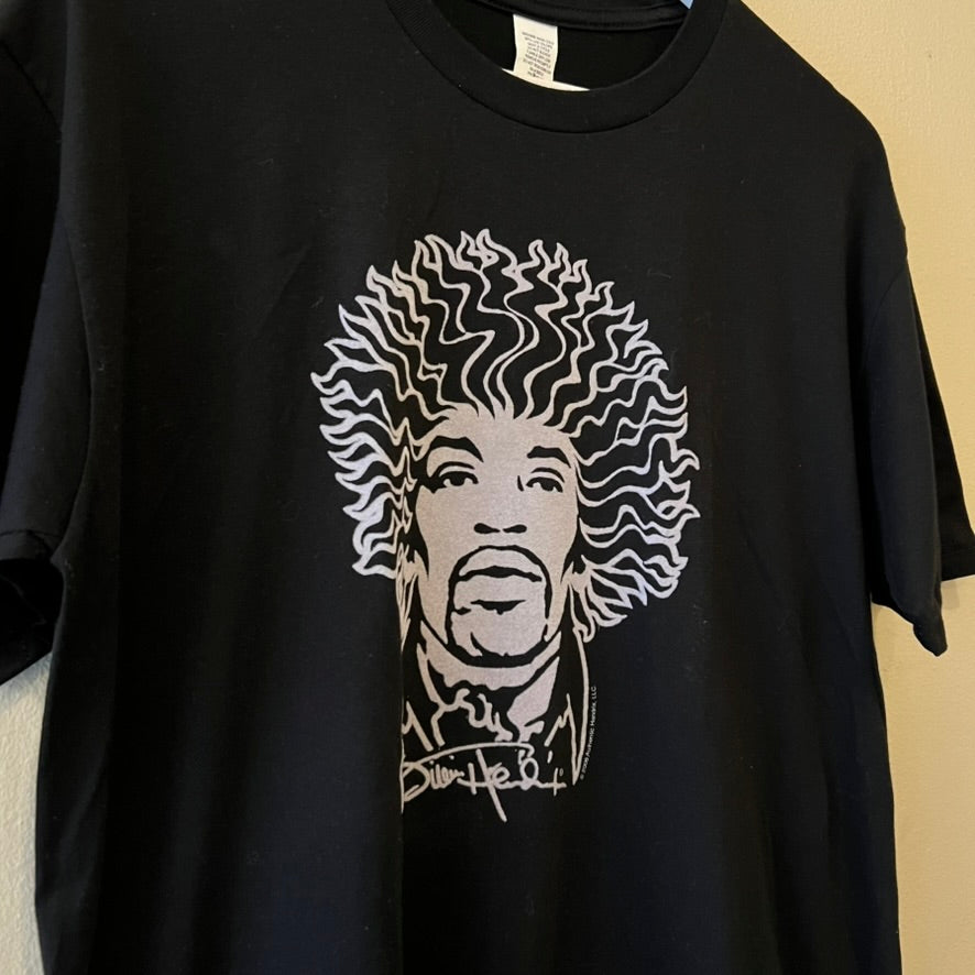 Jimi Hendrix 2006 Black Velvet Print Tshirt