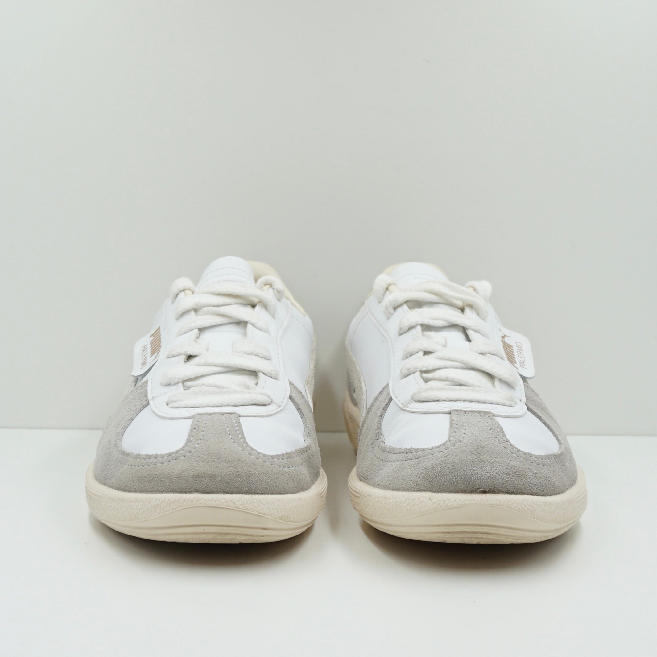 Puma Palermo Leather White Cool Light Grey