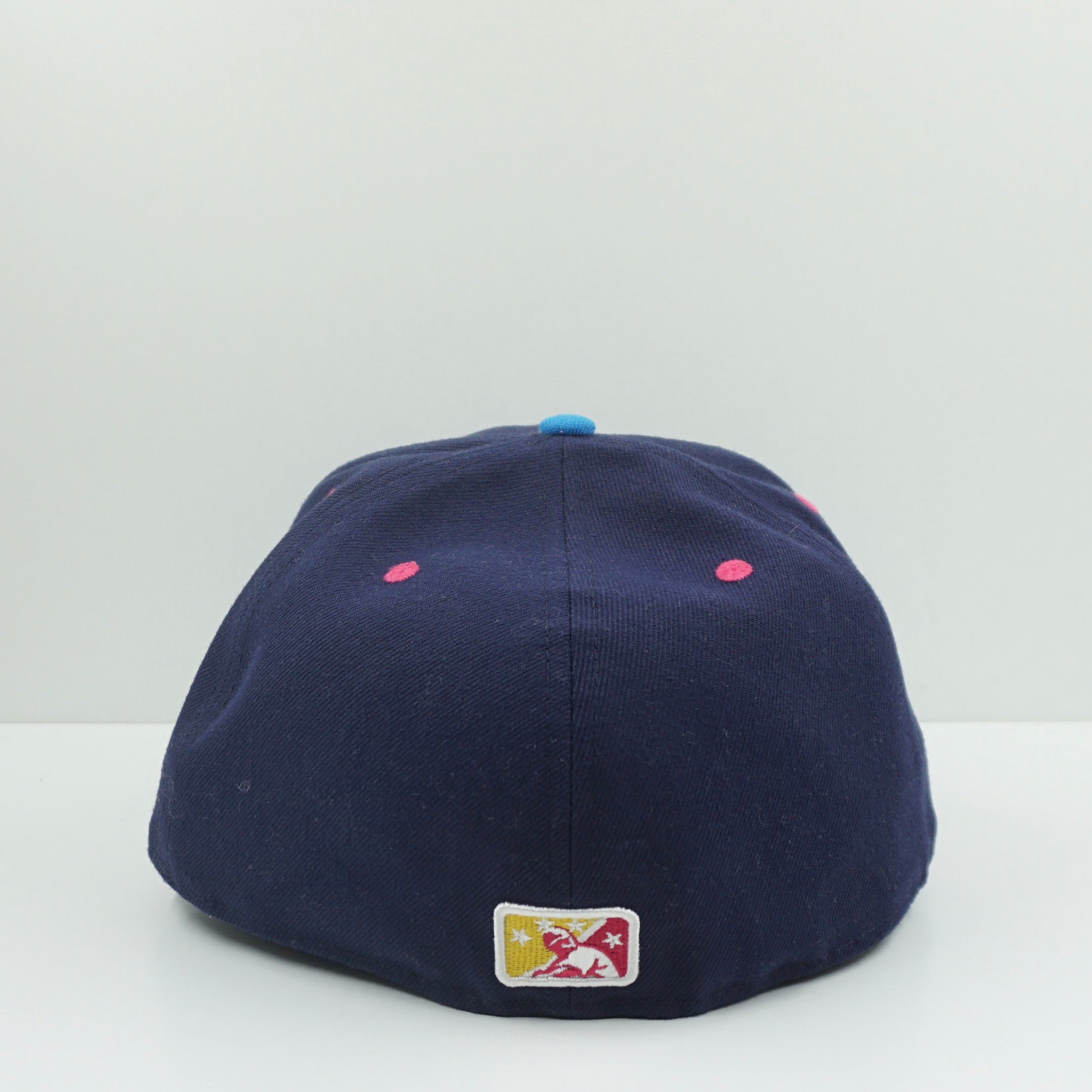 New Era San Antonio Missions Flying Chanclas Blue Pink Fitted Cap