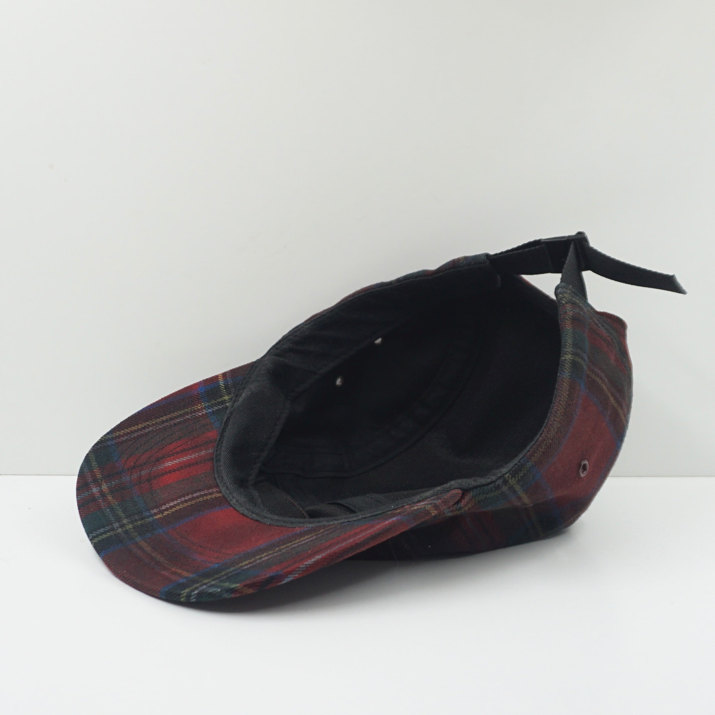 Supreme FW16 Red Plaid Camp Cap