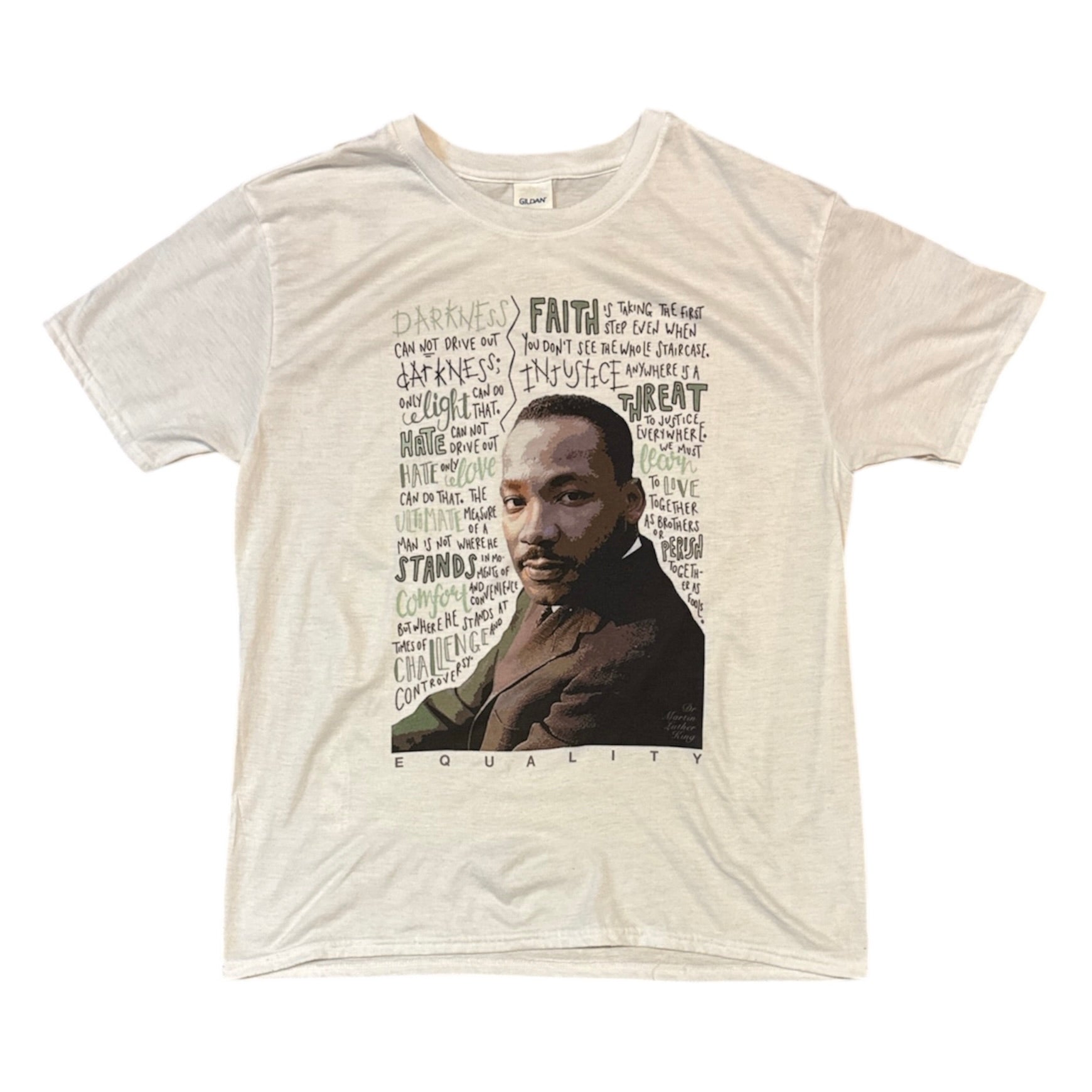 Gildan Martin Luther King Jr. Graphic White Tshirt