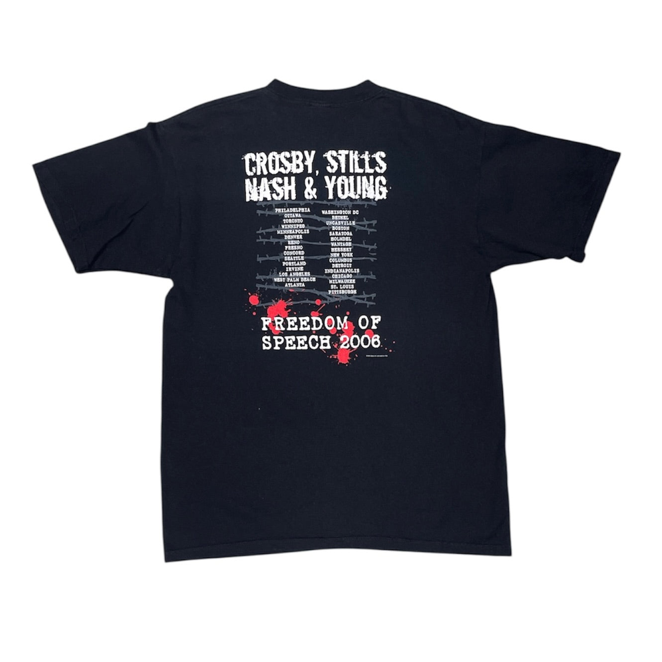 Anvil Crosby, Stills Nash & Young Freedom of Speech 2006 Tshirt