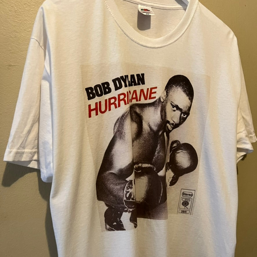 Bob Dylan Hurricane White Tshirt