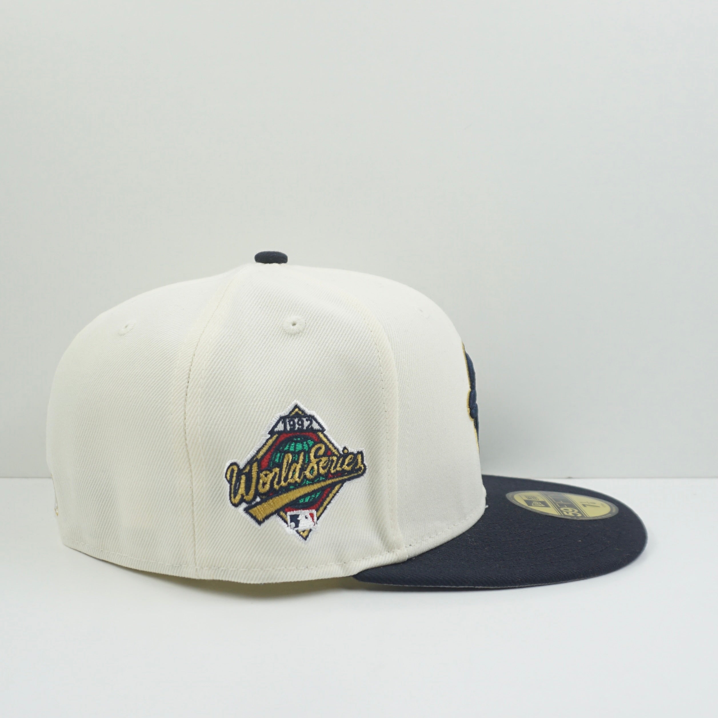 New Era Cooperstown Toronto Blue Jays Beige Navy Fitted Cap