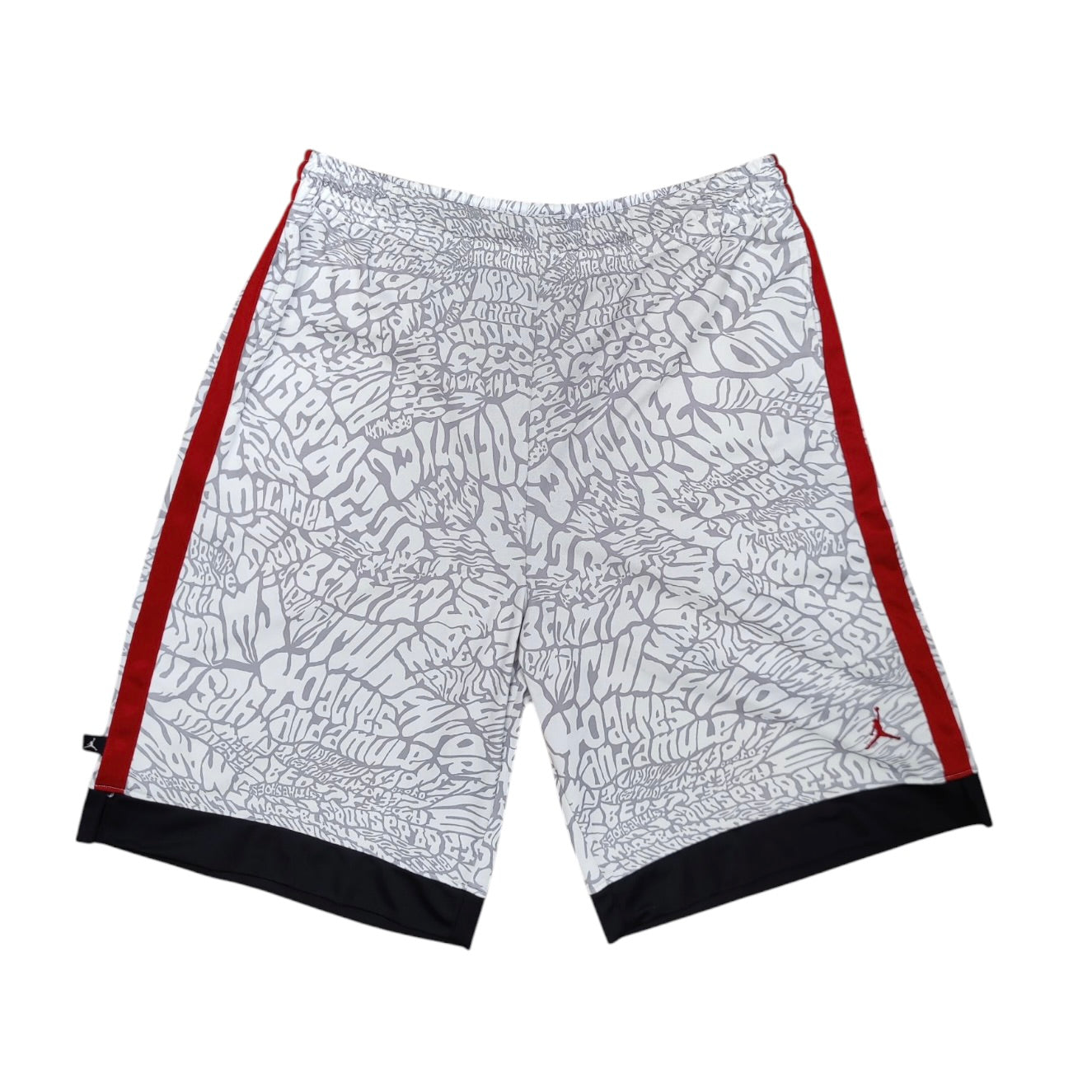 Jordan Grey White Red Shorts