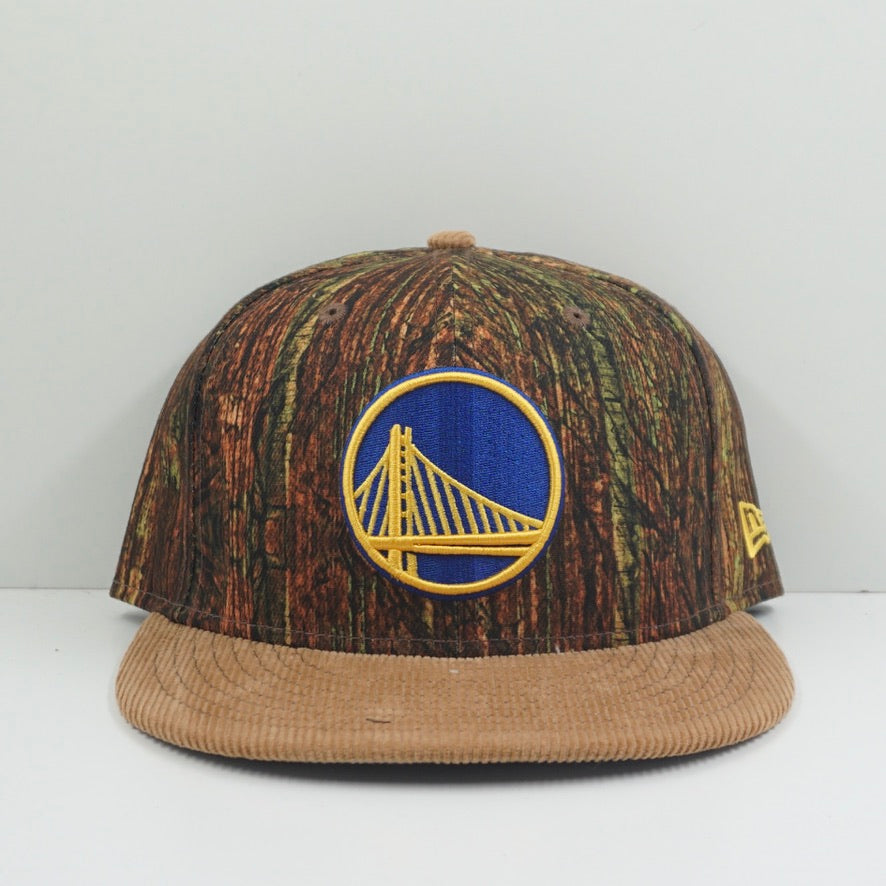 New Era Golden State Warriors Woodland Snapback Cap