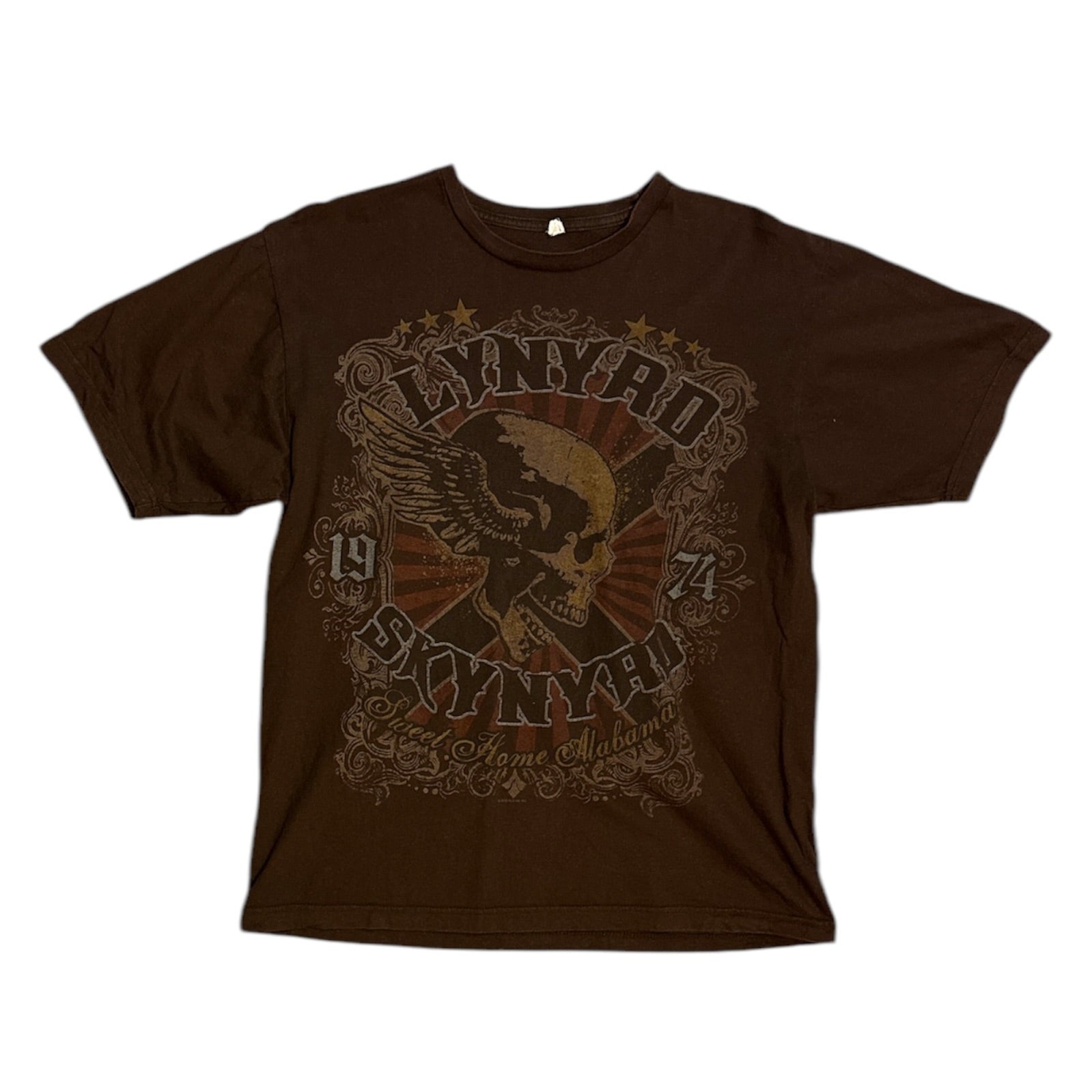 Lynyrd Skynyrd 2010 Brown Tshirt