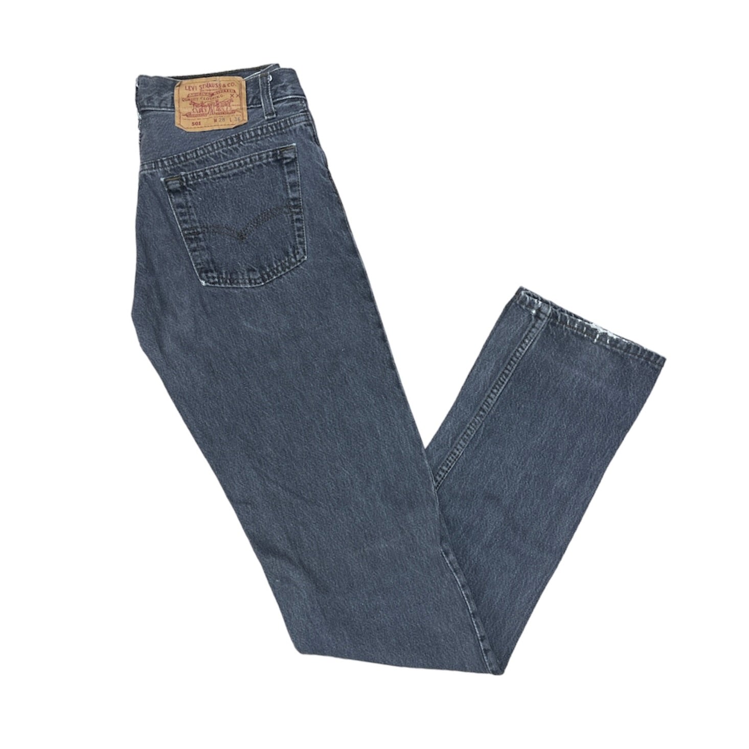 Vintage Levis 501 Grey Jeans (W28/L36)