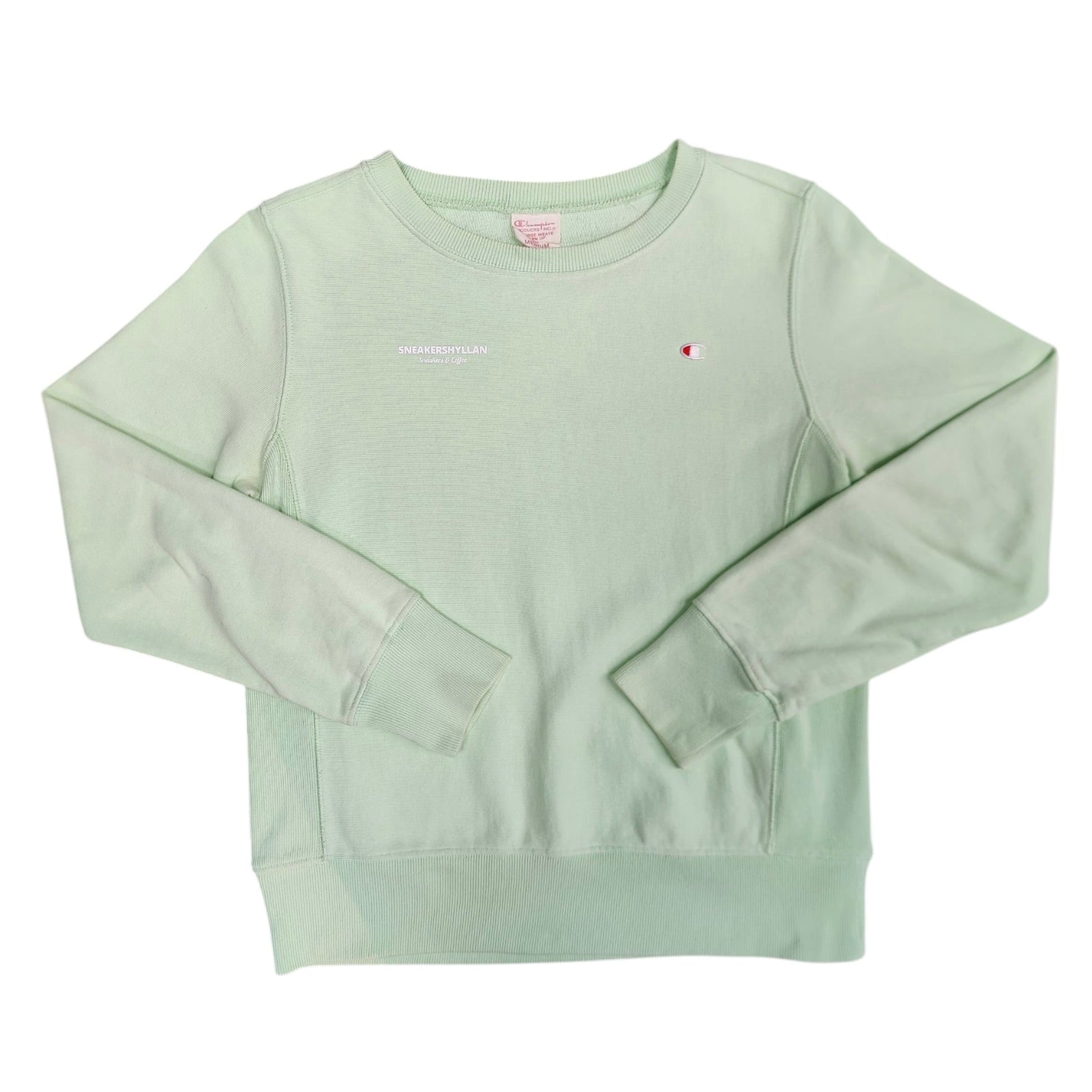 Sneakershyllan Champion Reverse Weave Reworked Mint Green Sweatshirt (W)