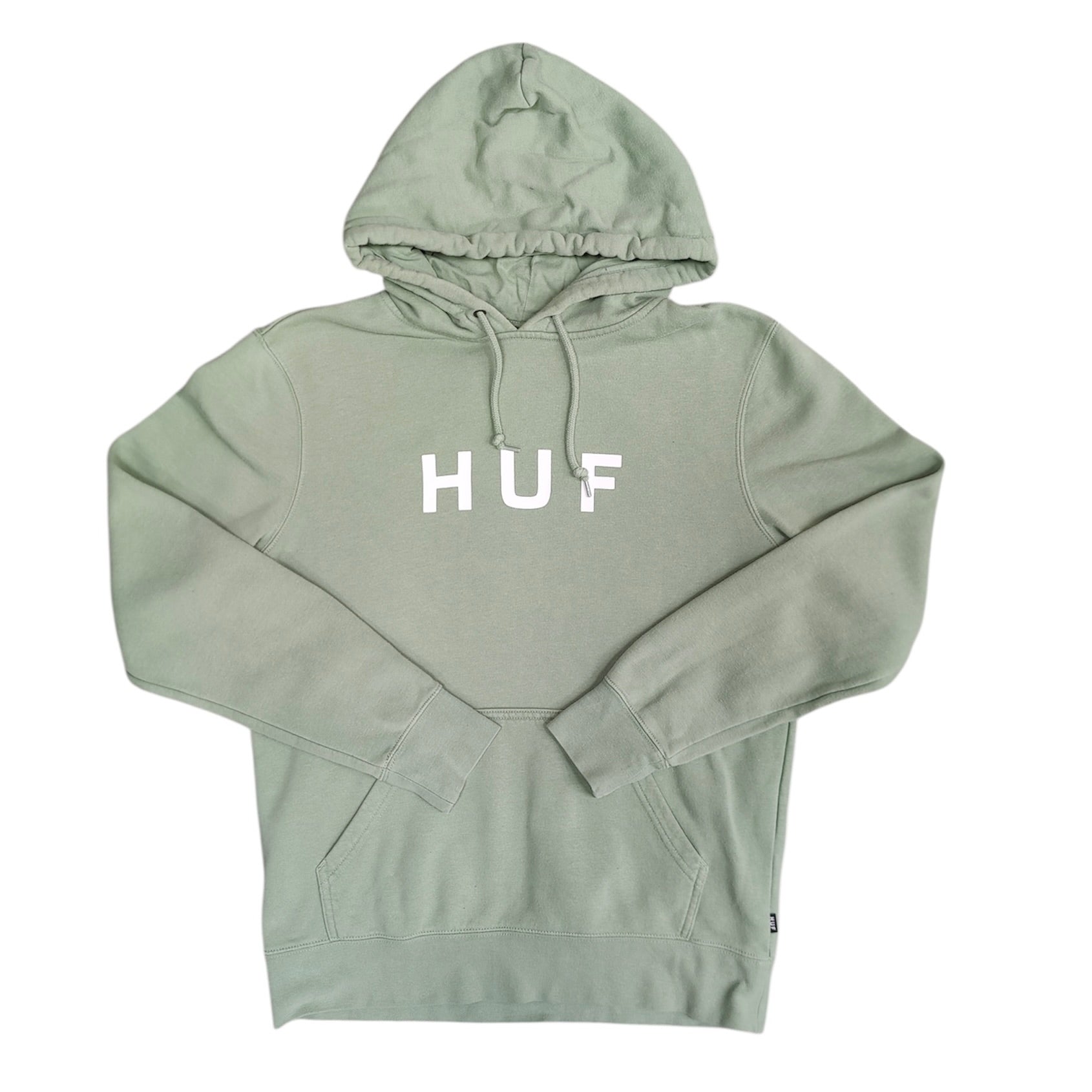 HUF Essential OG Logo Green Hoodie