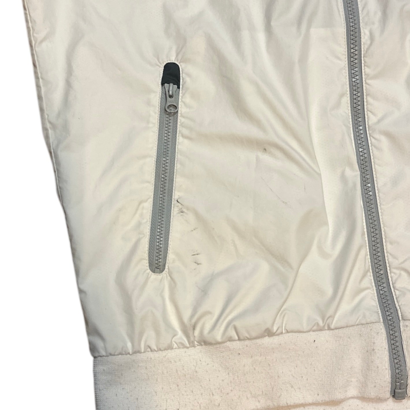 Nike Windrunner Hooded Windbreaker Grey White Jacket
