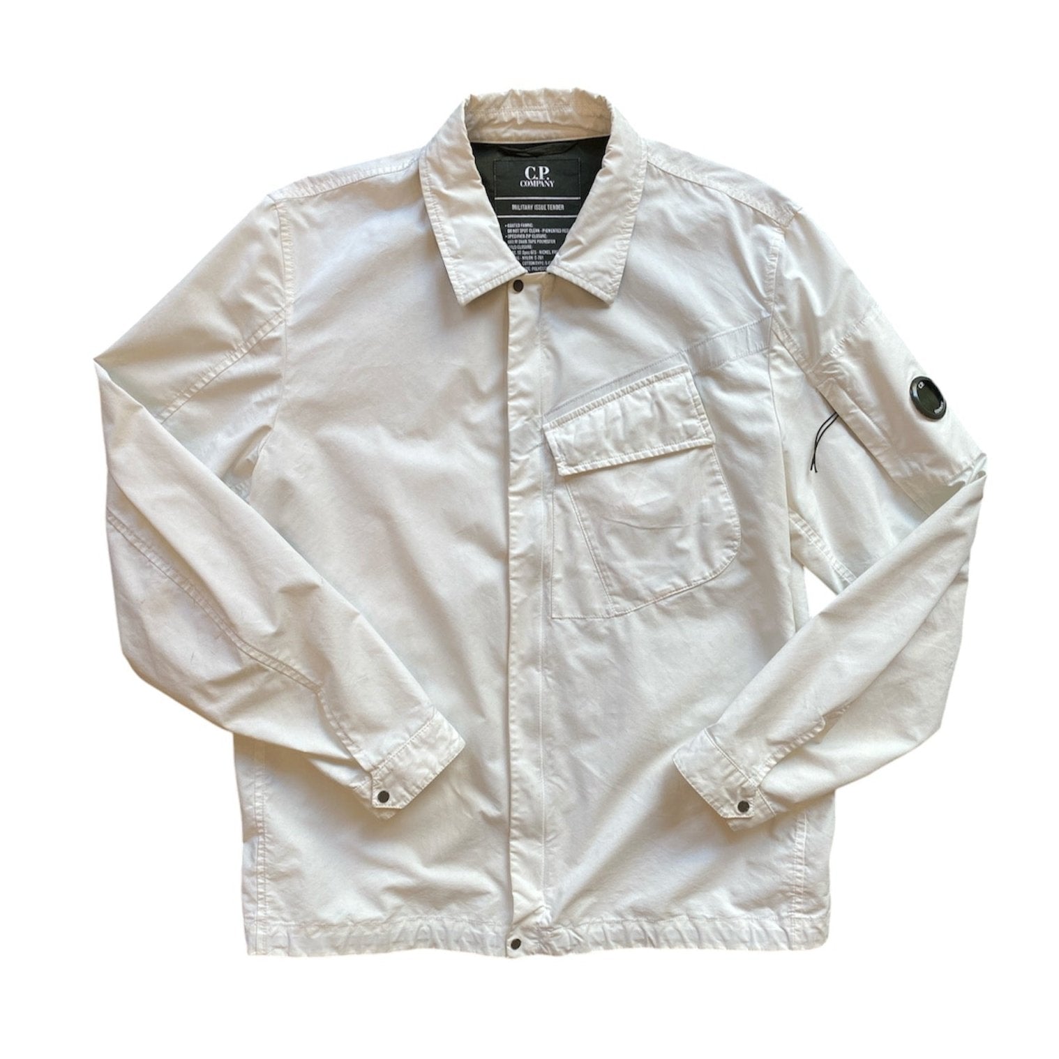 C.P. Company White Overshirt Jacket