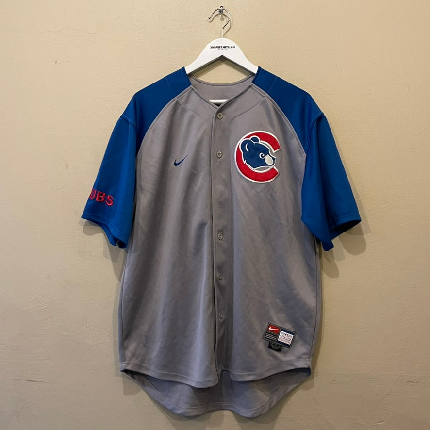 Nike Chicago Cubs Garciaparra 5# Grey Blue Baseball Jersey