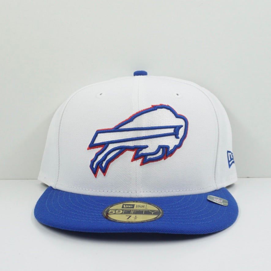 New Era Buffalo Bills White Blue On Field Fitted Cap