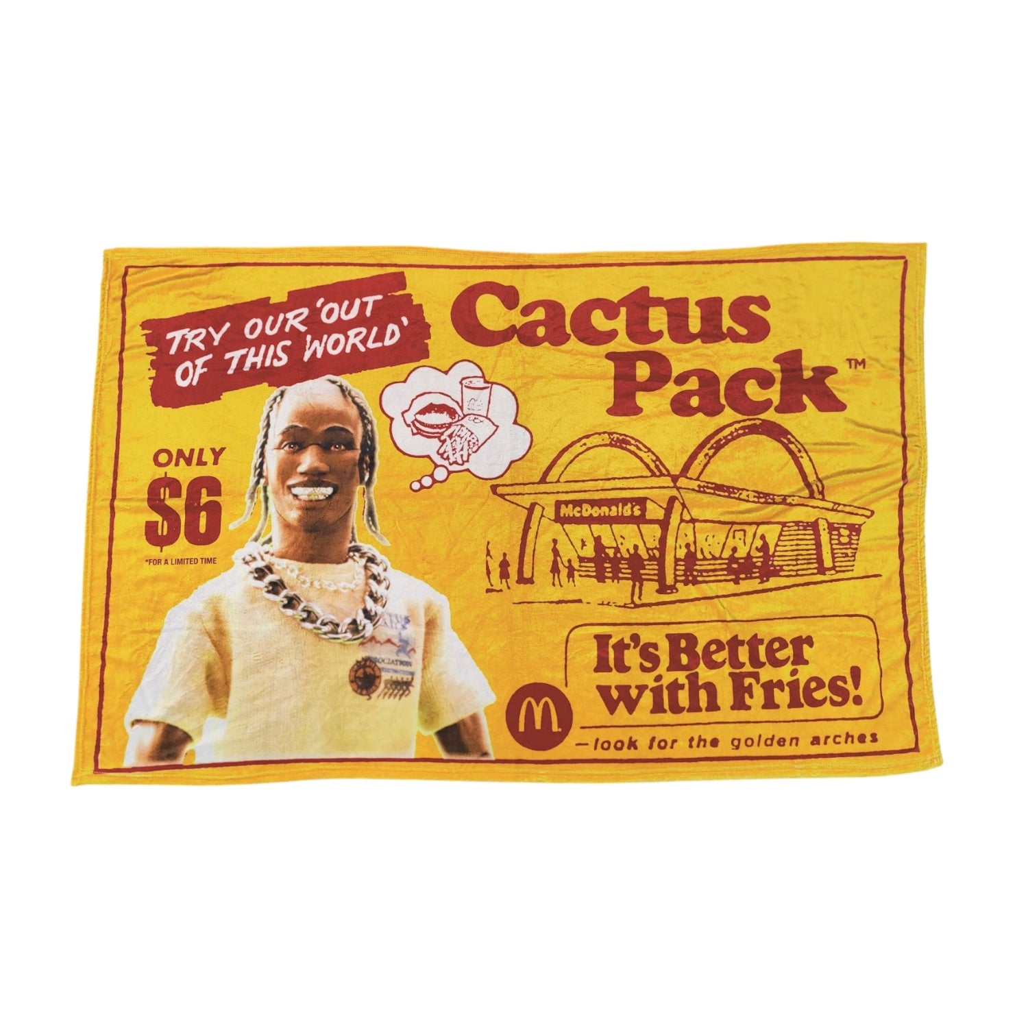 Travis Scott x McDonalds Cactus Pack Vintage Blanket