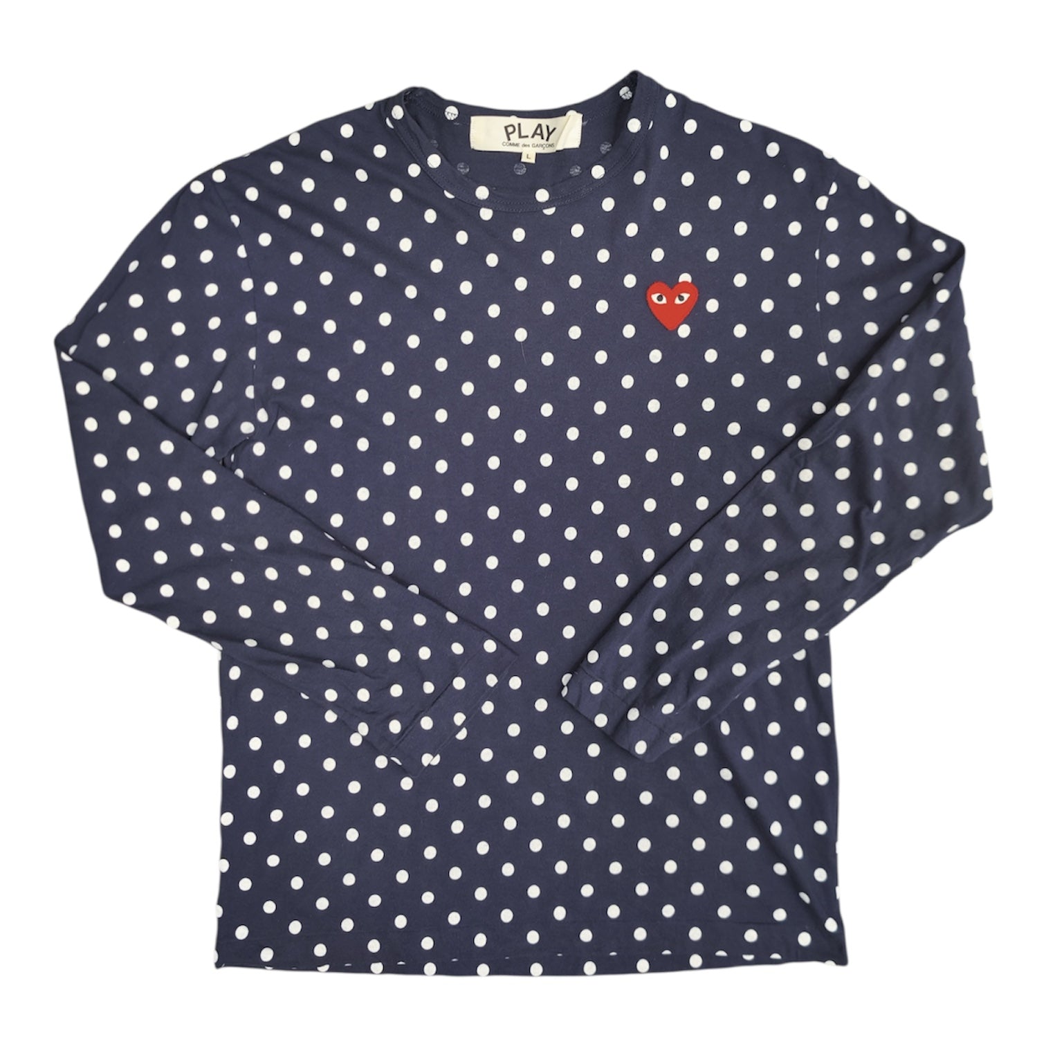 Comme Des Garçons Play Polka Dot Long Sleeve