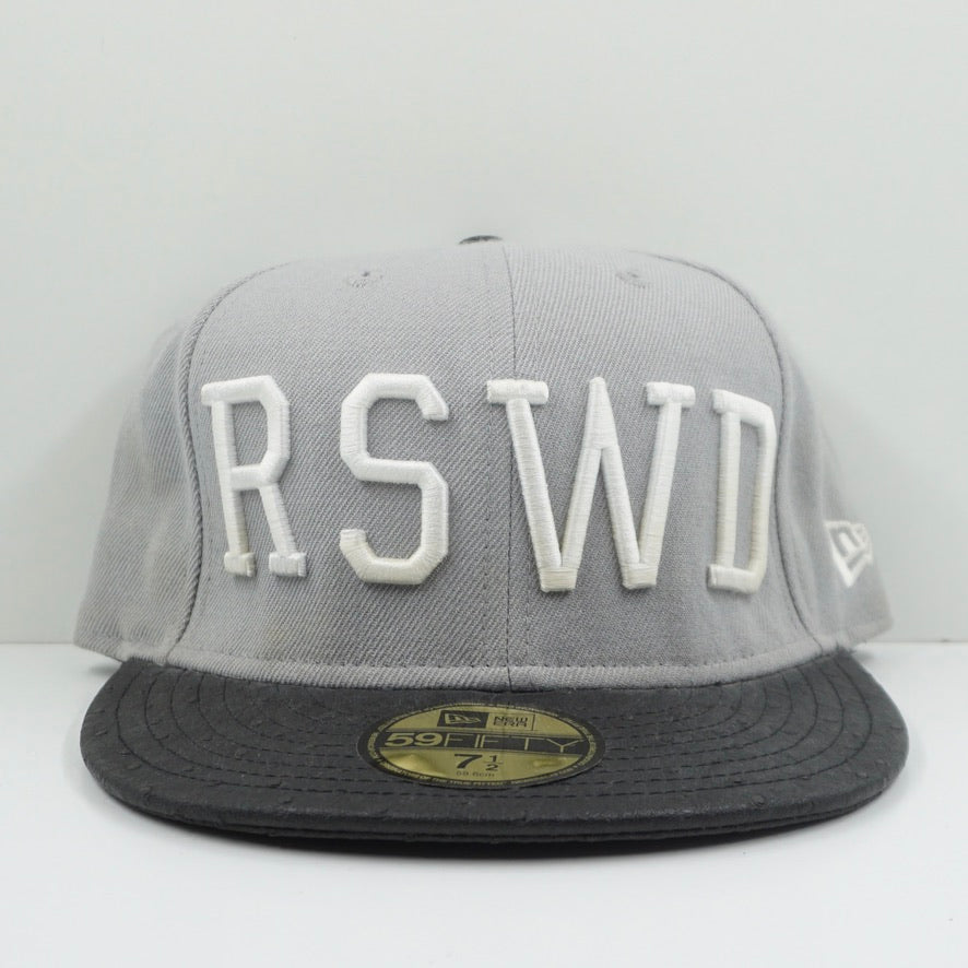 New Era The Hundreds RSWD Ostrich Leather Grey Black Fitted Cap