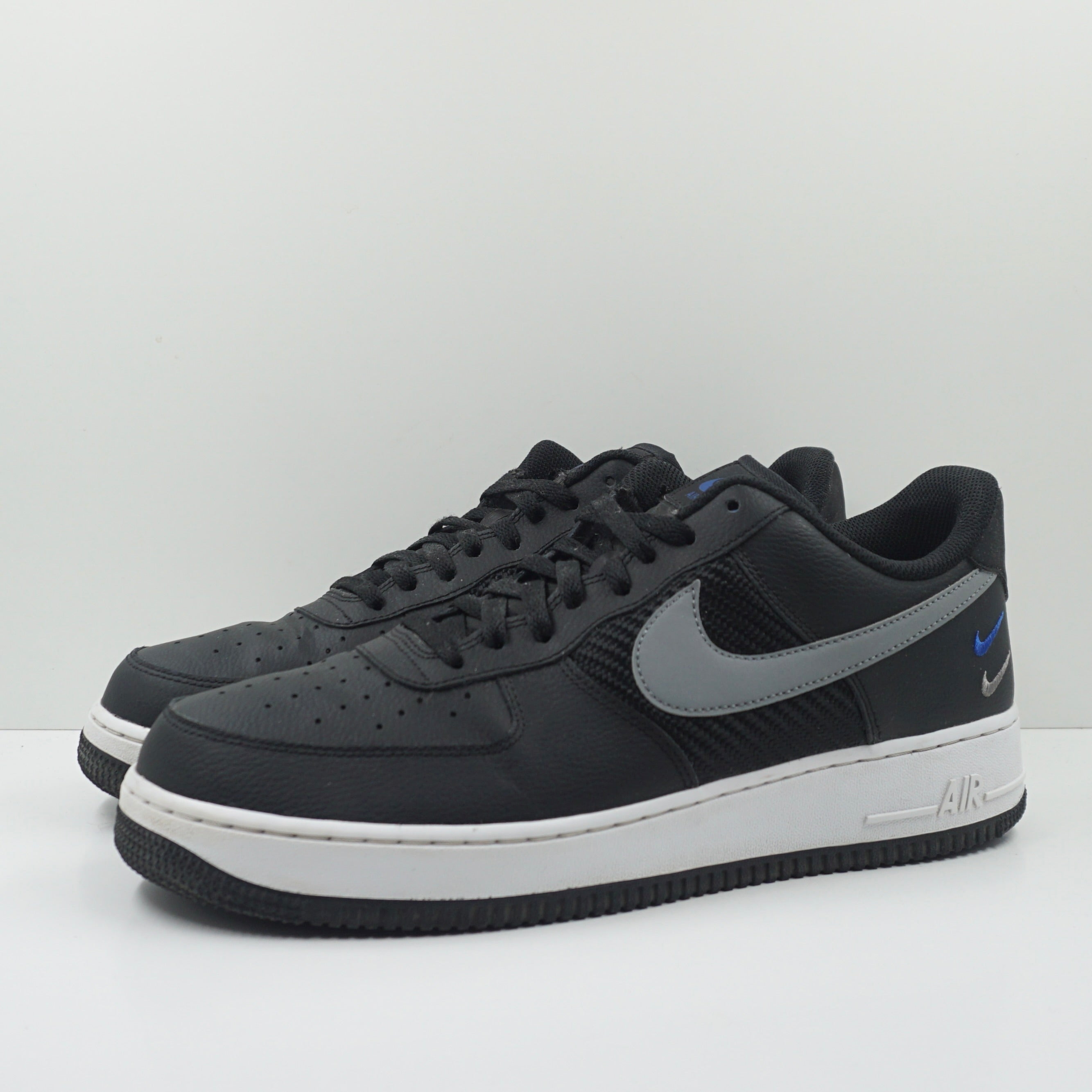 Nike Air Force 1 '07 Double Swoosh Black Racer Blue