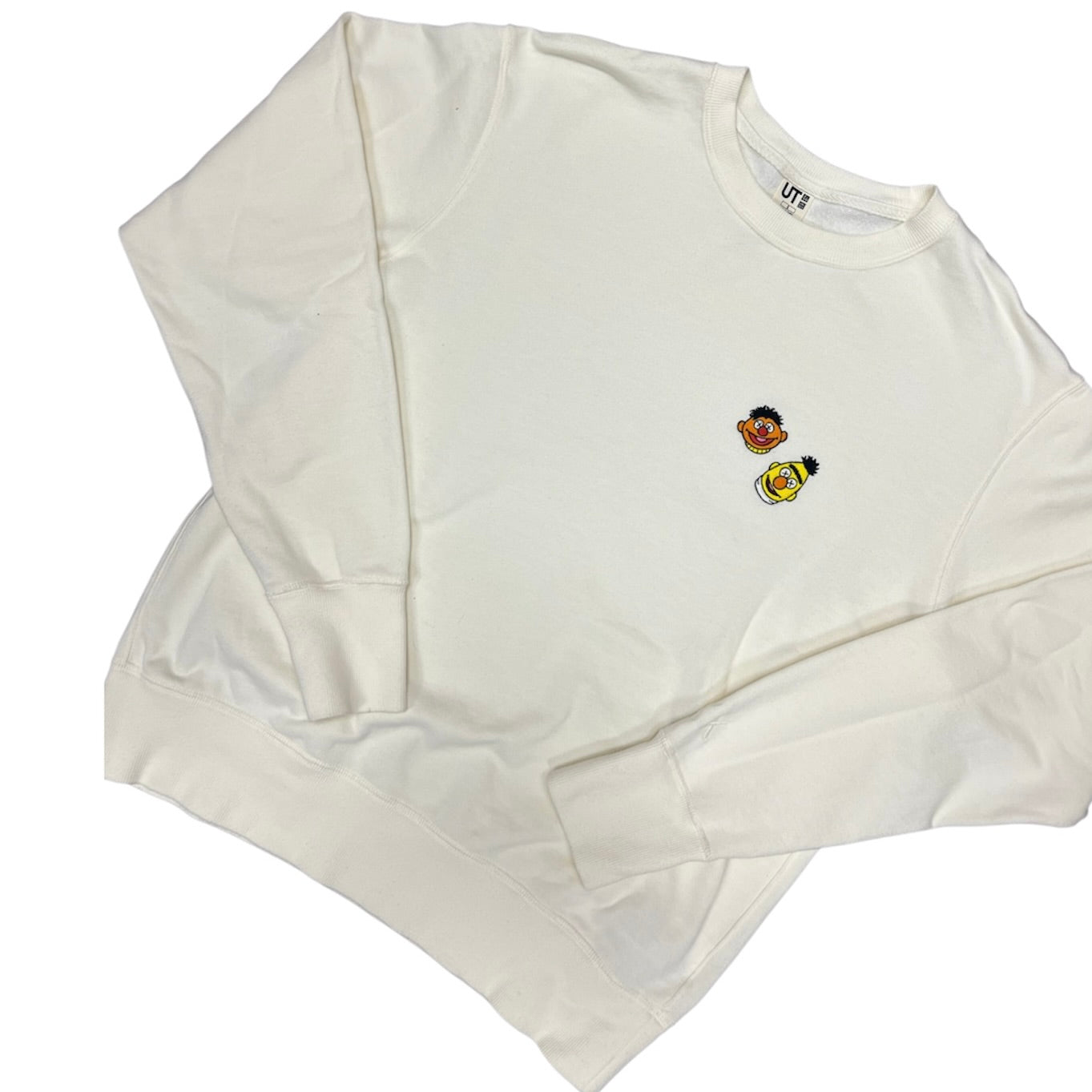 KAWS x Uniqlo x Sesame Street Bert & Ernie Heads Sweatshirt