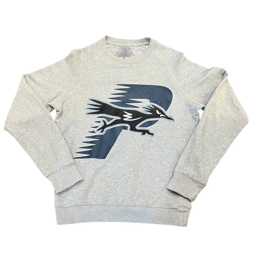 Palace Roadrunner Grey Crewneck Sweatshirt