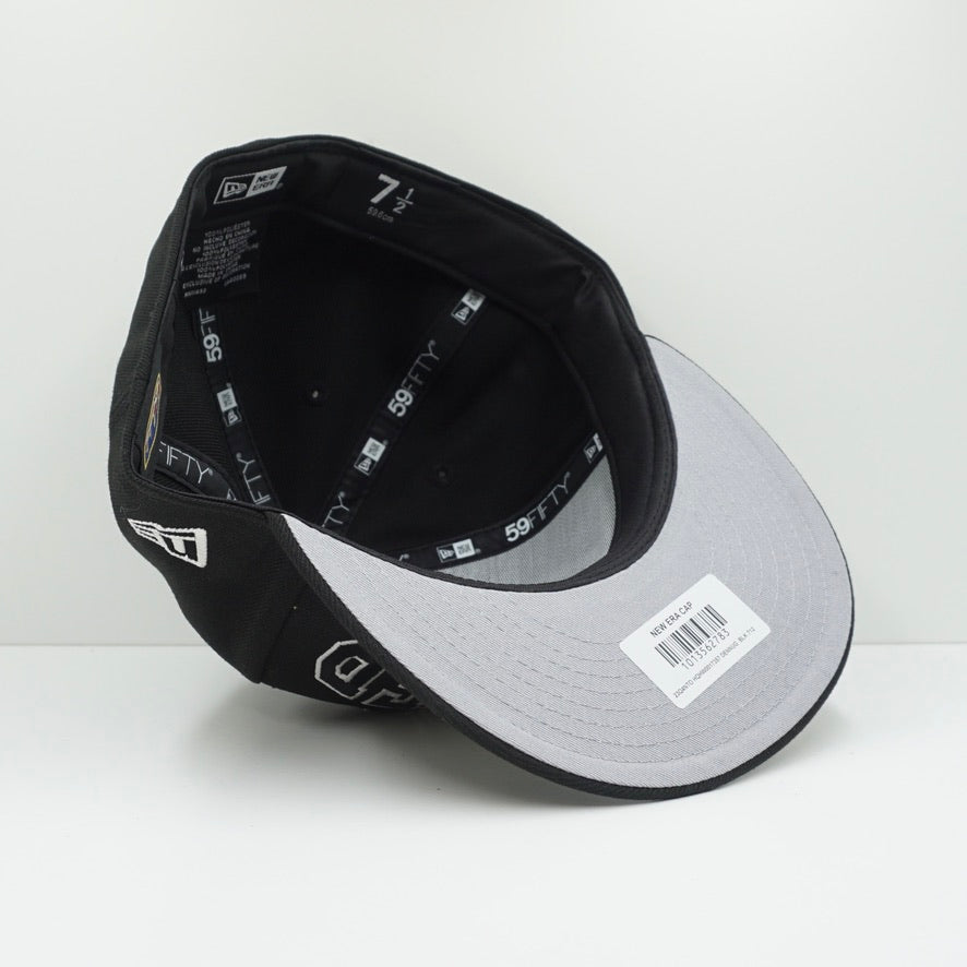 New Era Denver Nuggets Black White Fitted Cap