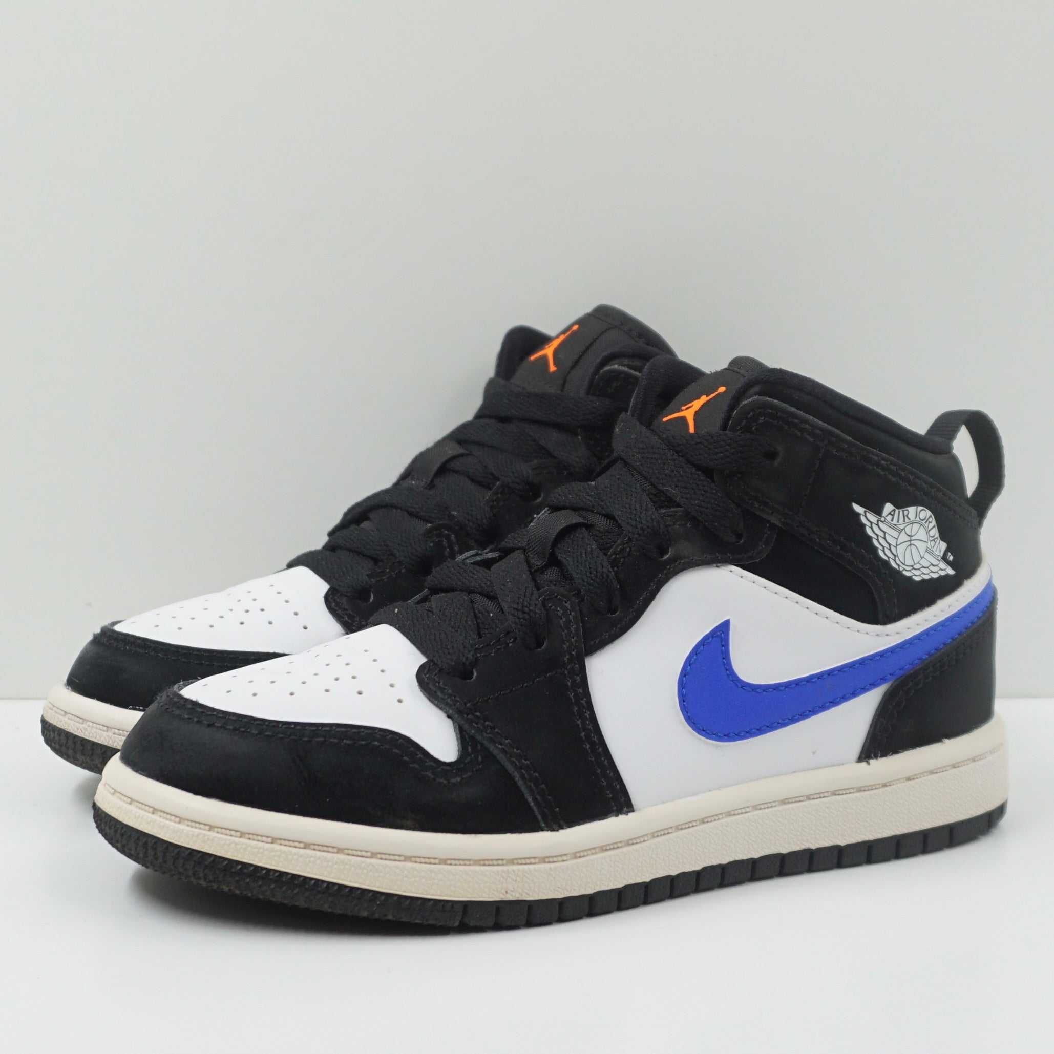 Jordan 1 Mid Black Racer Blue White (PS)