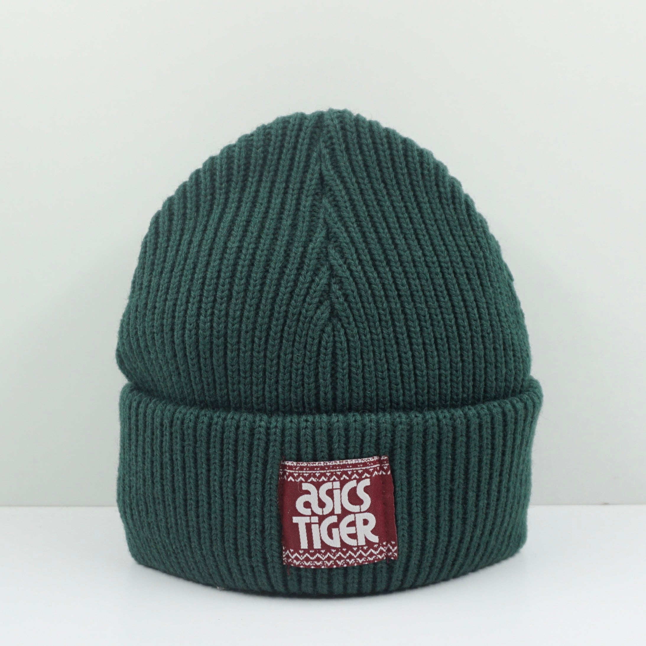 Asics Tiger Green Knitted Beanie