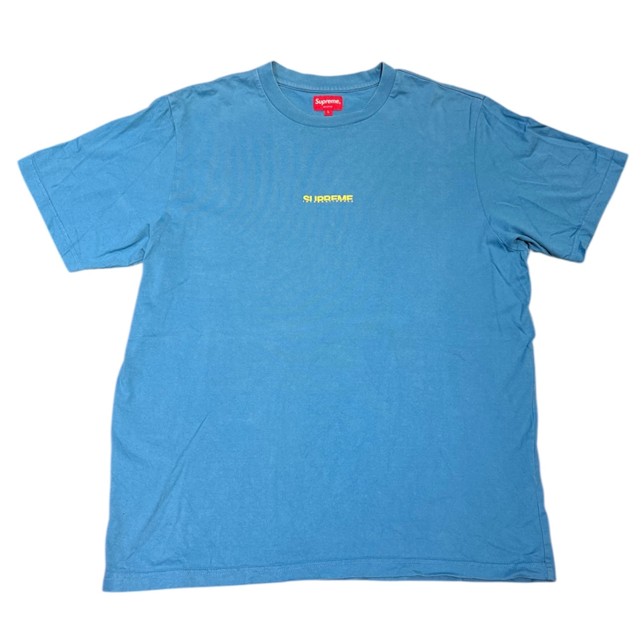 Supreme FW19 Internationale Light Blue Tshirt