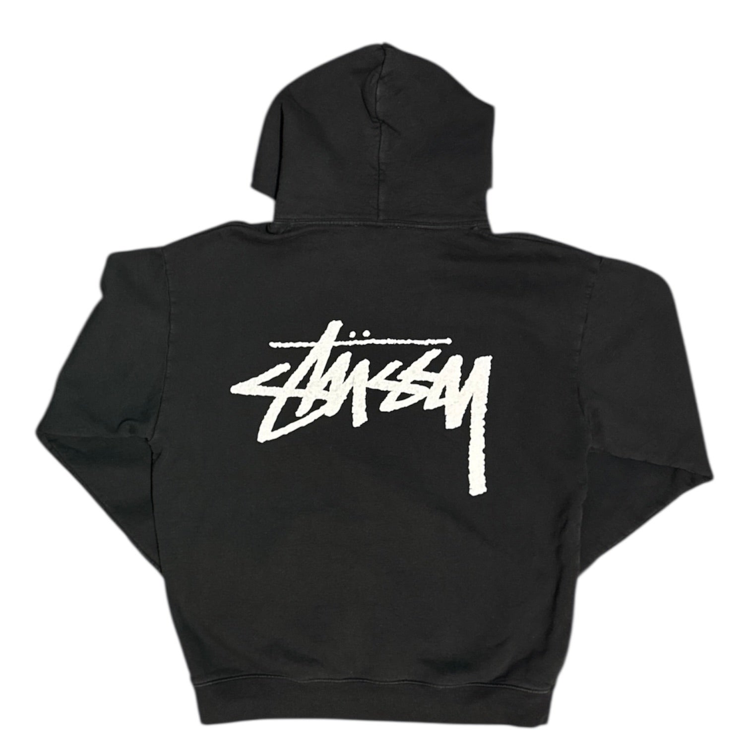 Stussy x Our Legacy Yin Yang Pigment Dyed Black Hoodie