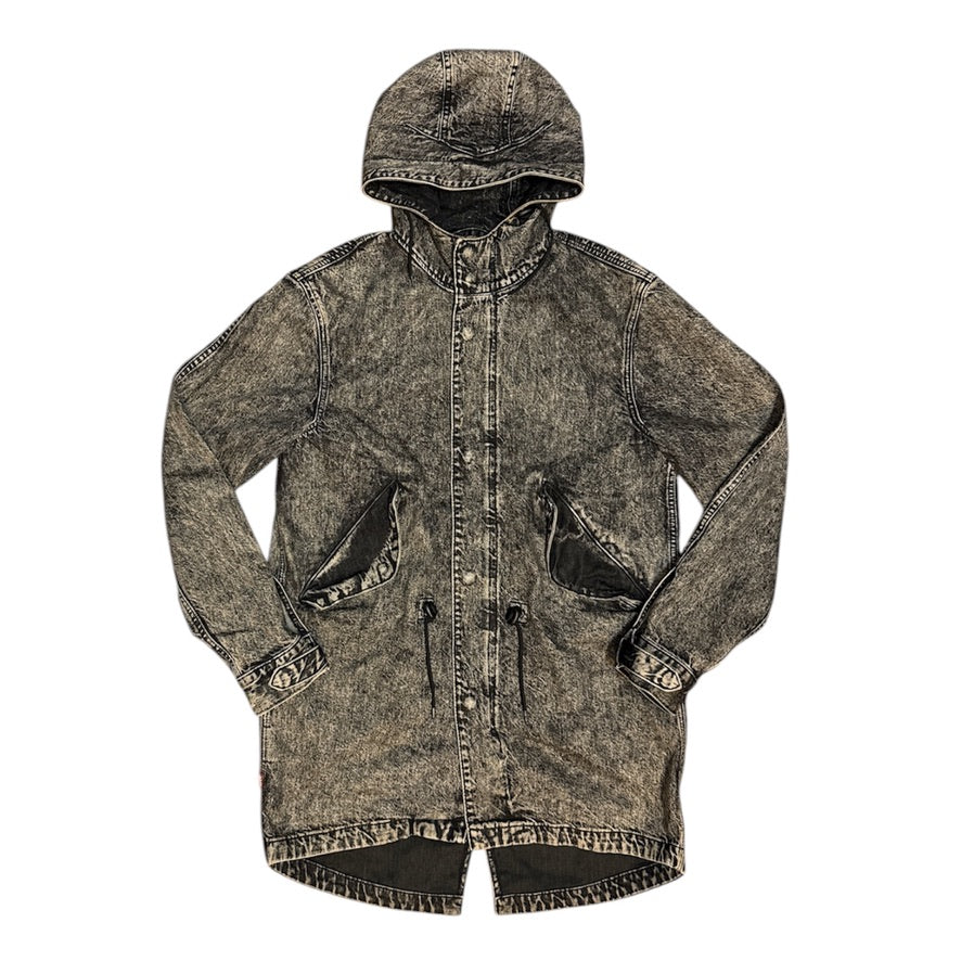 Levis x Patta Fishtail Parka Acid Wash Denim Jacket