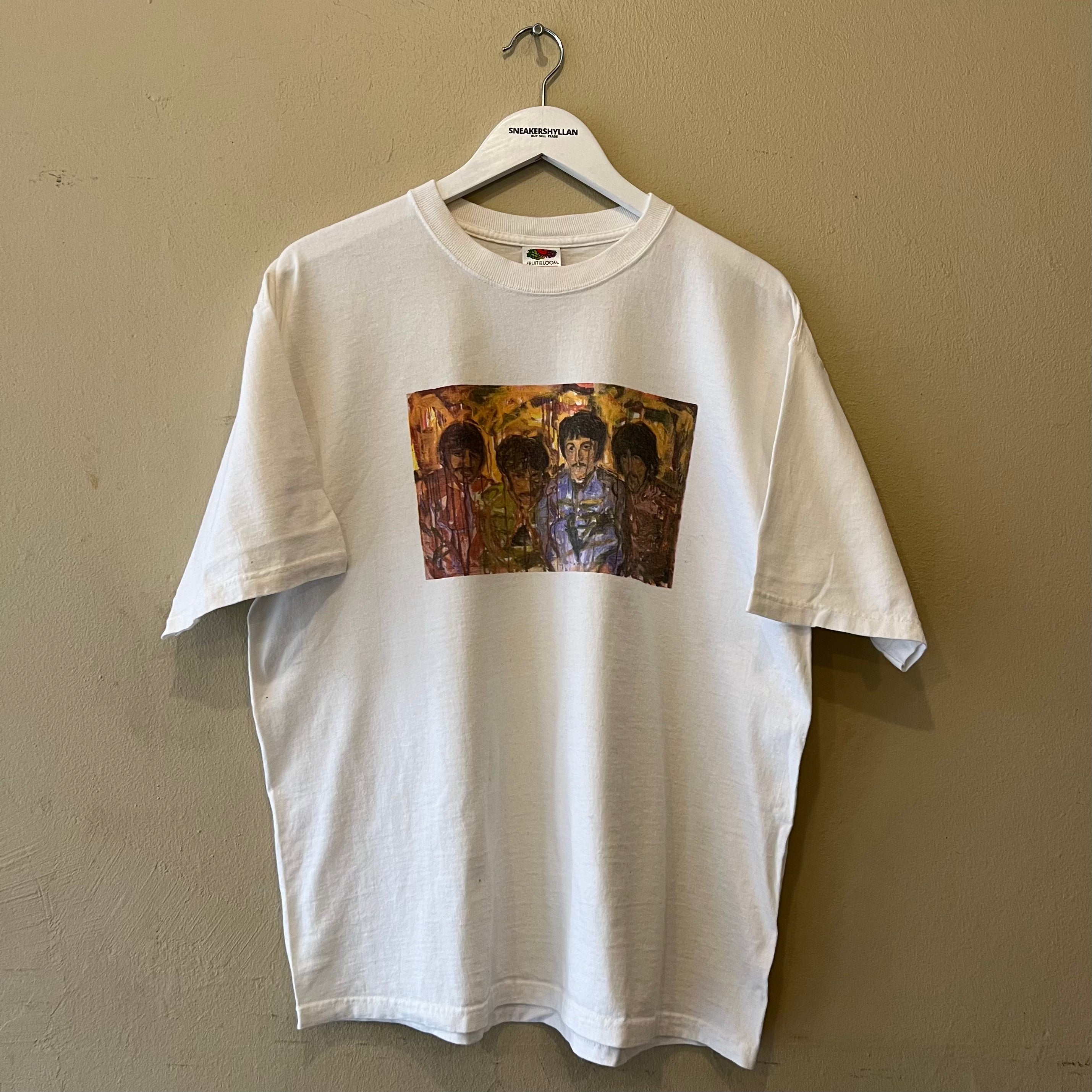Fruit Of The Loom Lofteez The Beatles Painting White Tshirt